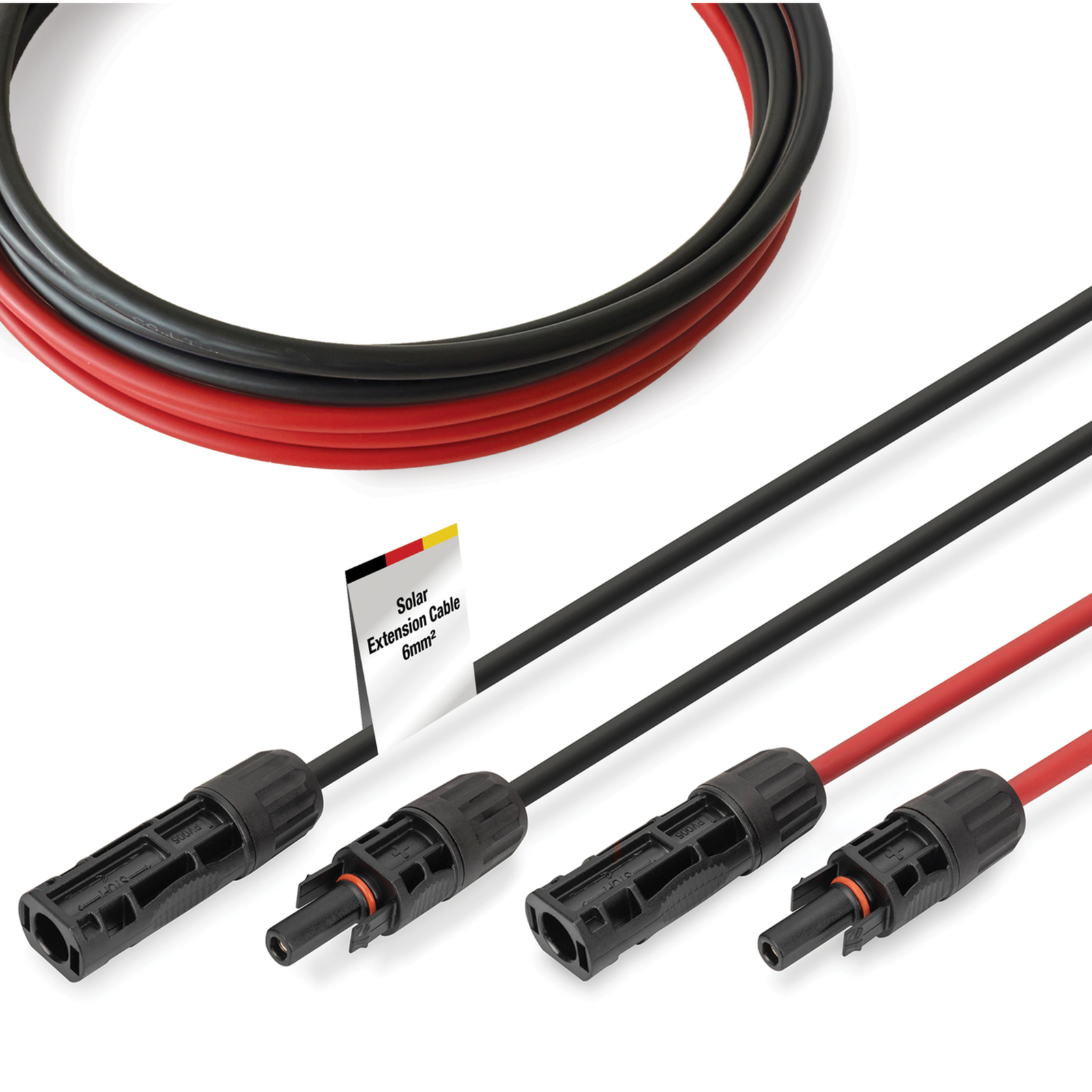 Digitus Solar Cable Extension 5 M 6mm MC4 Connection PV Cable 1500 V DC UV-resistant Weatherproof