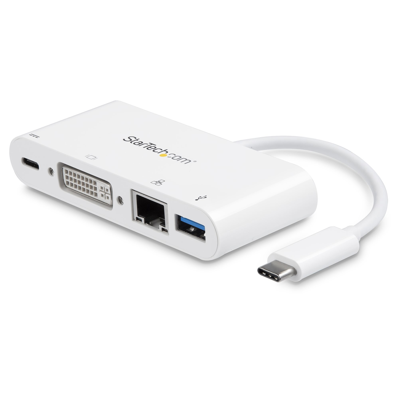StarTech.com USB-C Adapter MULTIPORT DVI DVI-I RJ45 USB-A
