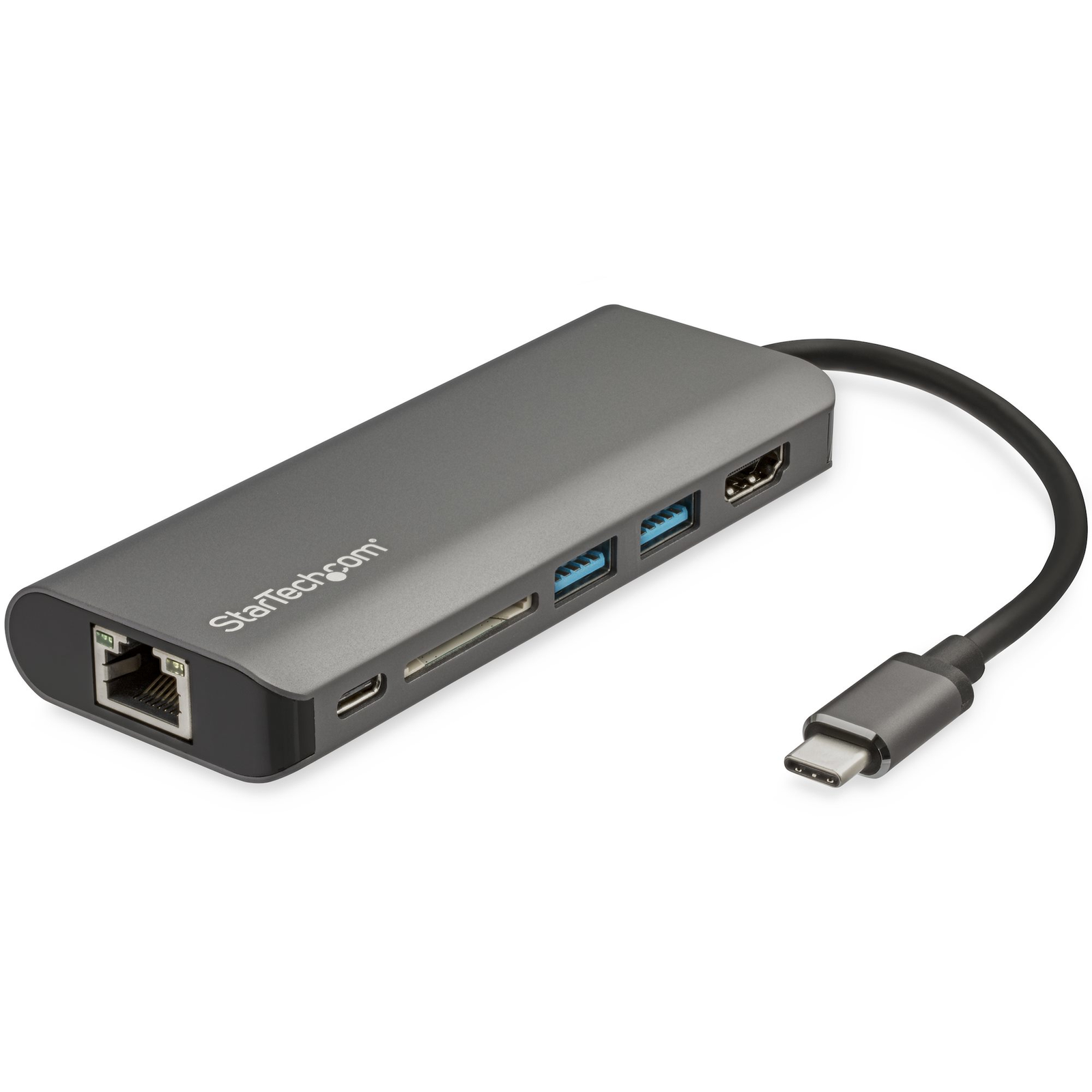StarTech.com USB C Multiport Adapter with 4K HDMI USB-C Travel Dock with 4K HDMI 3x USB 3.0 Hub