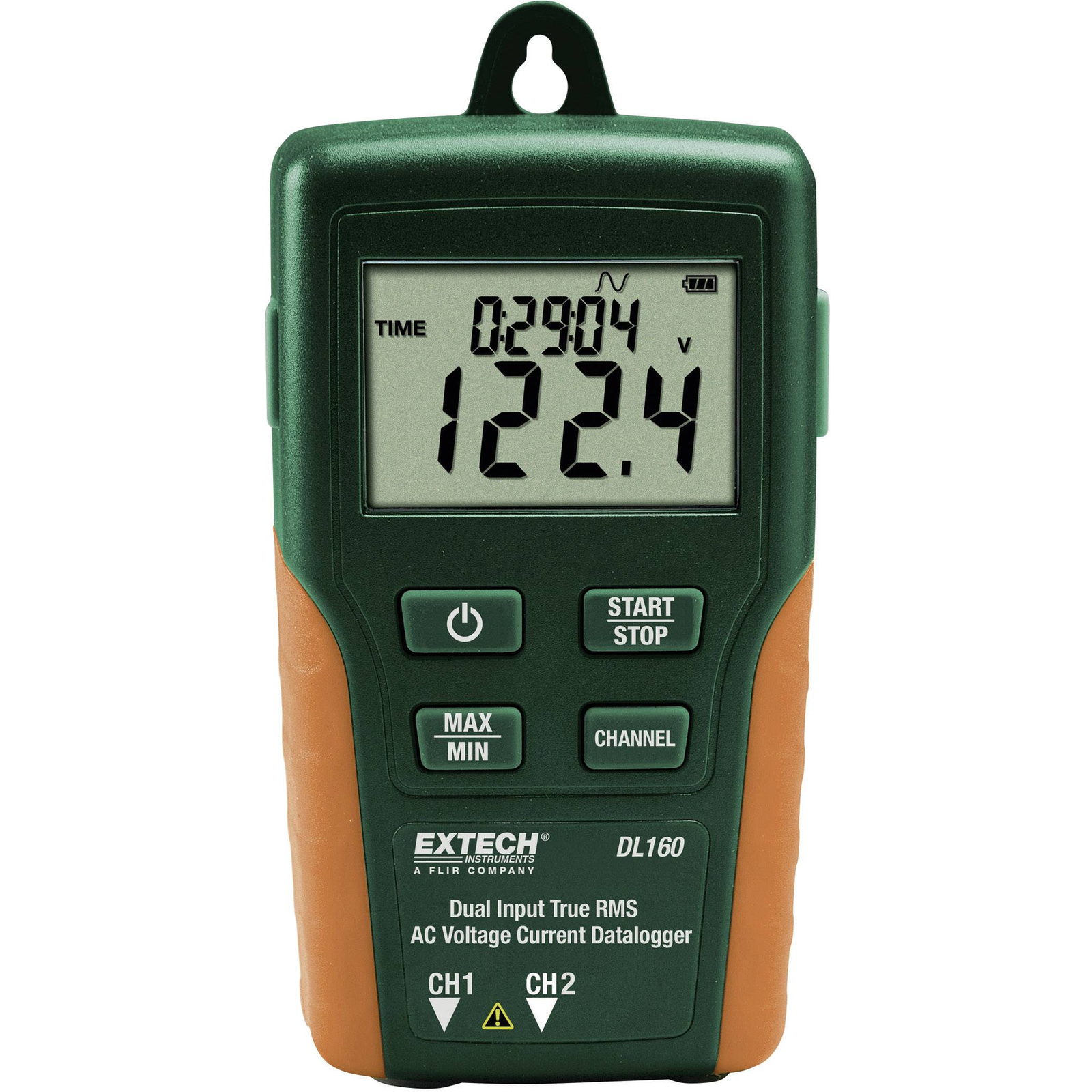 Extech DL160 V/AC A/AC-Dual TrueRMS Data Logger 2-channel 10 600 V/AC 10 200 A/A