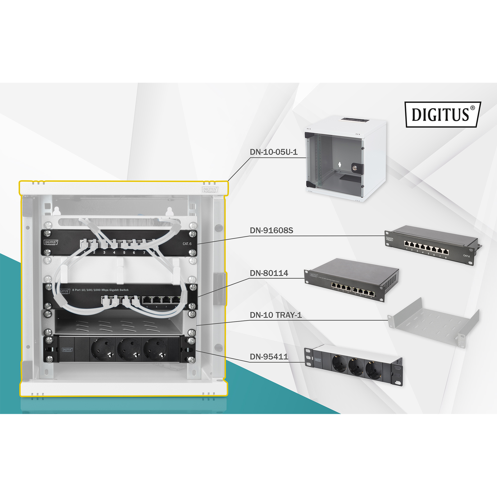 Digitus Network Set 254mm 10