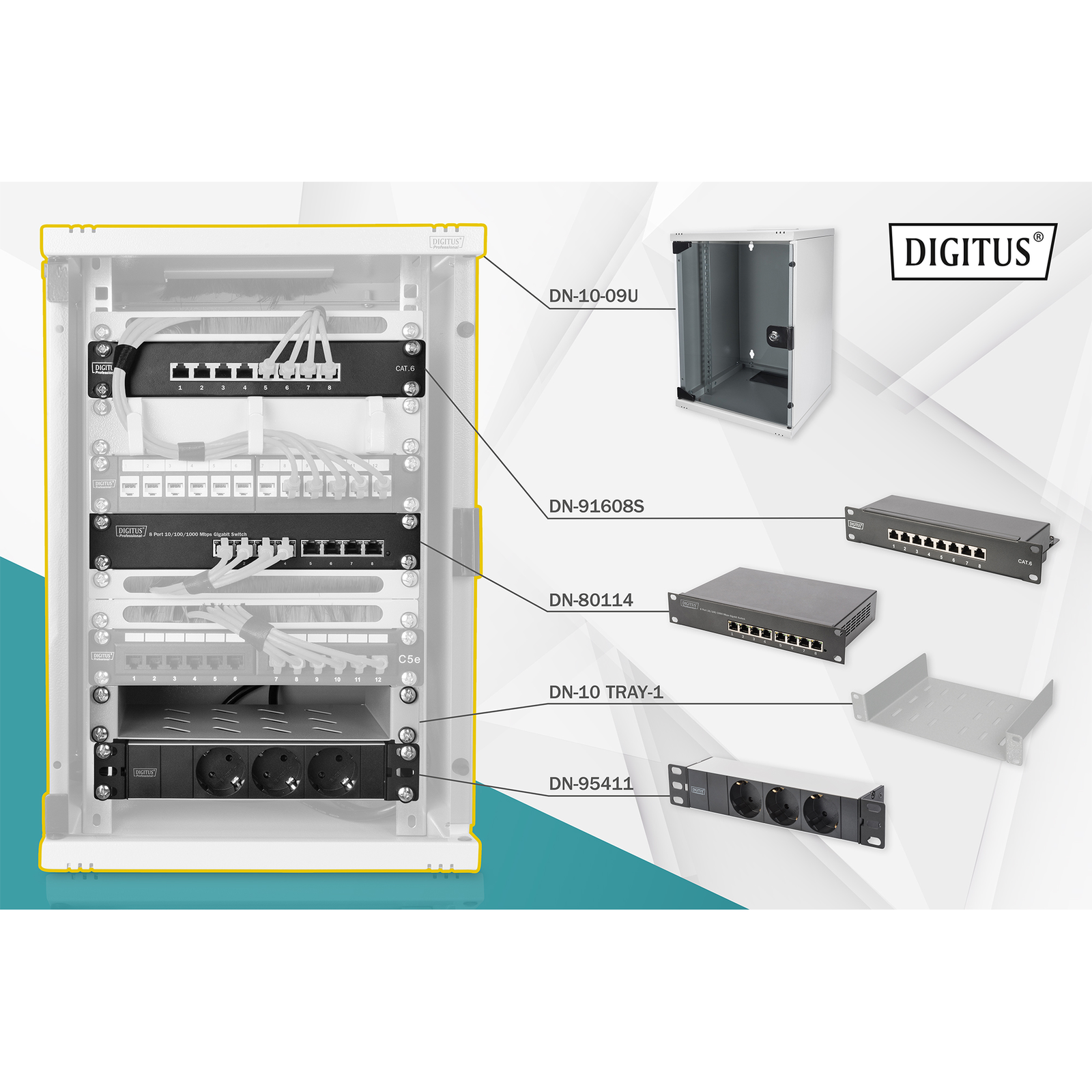 Digitus Network Set 254mm 10