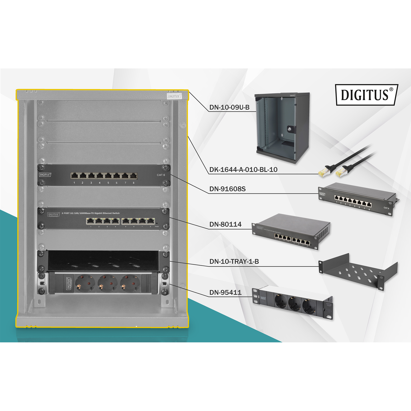 Digitus Network Set 254mm 10