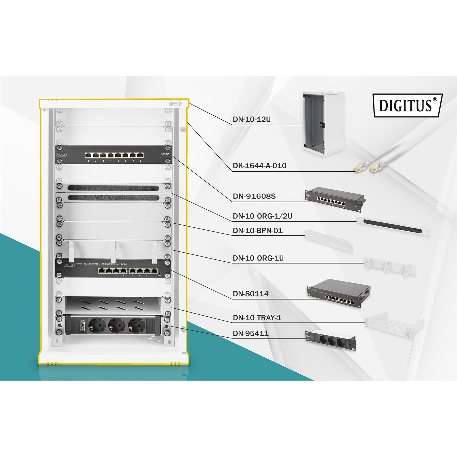 Digitus Network Set 254mm 10
