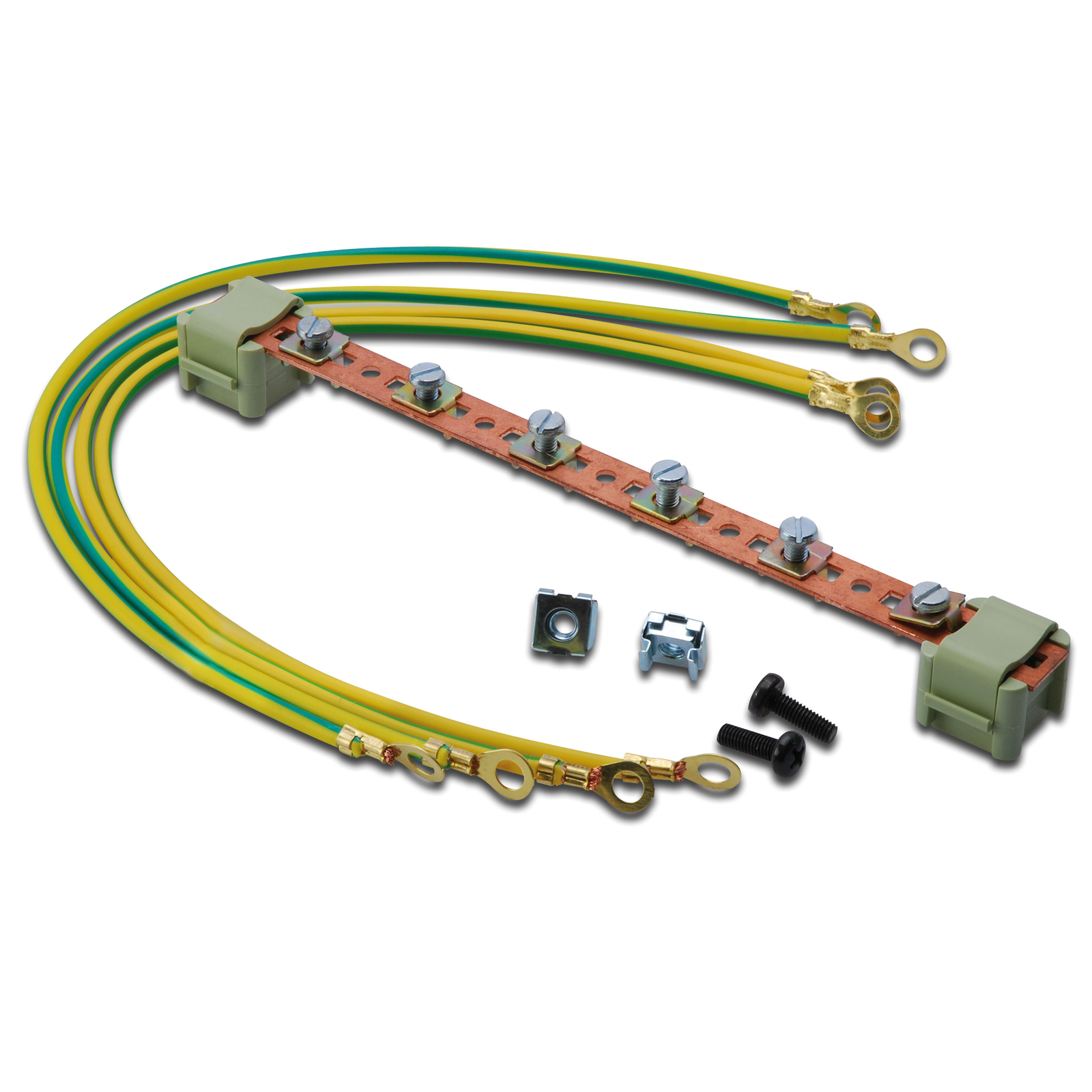 Digitus Potential Equalisation Rail for Cabinets 4 Earthing Cables.
