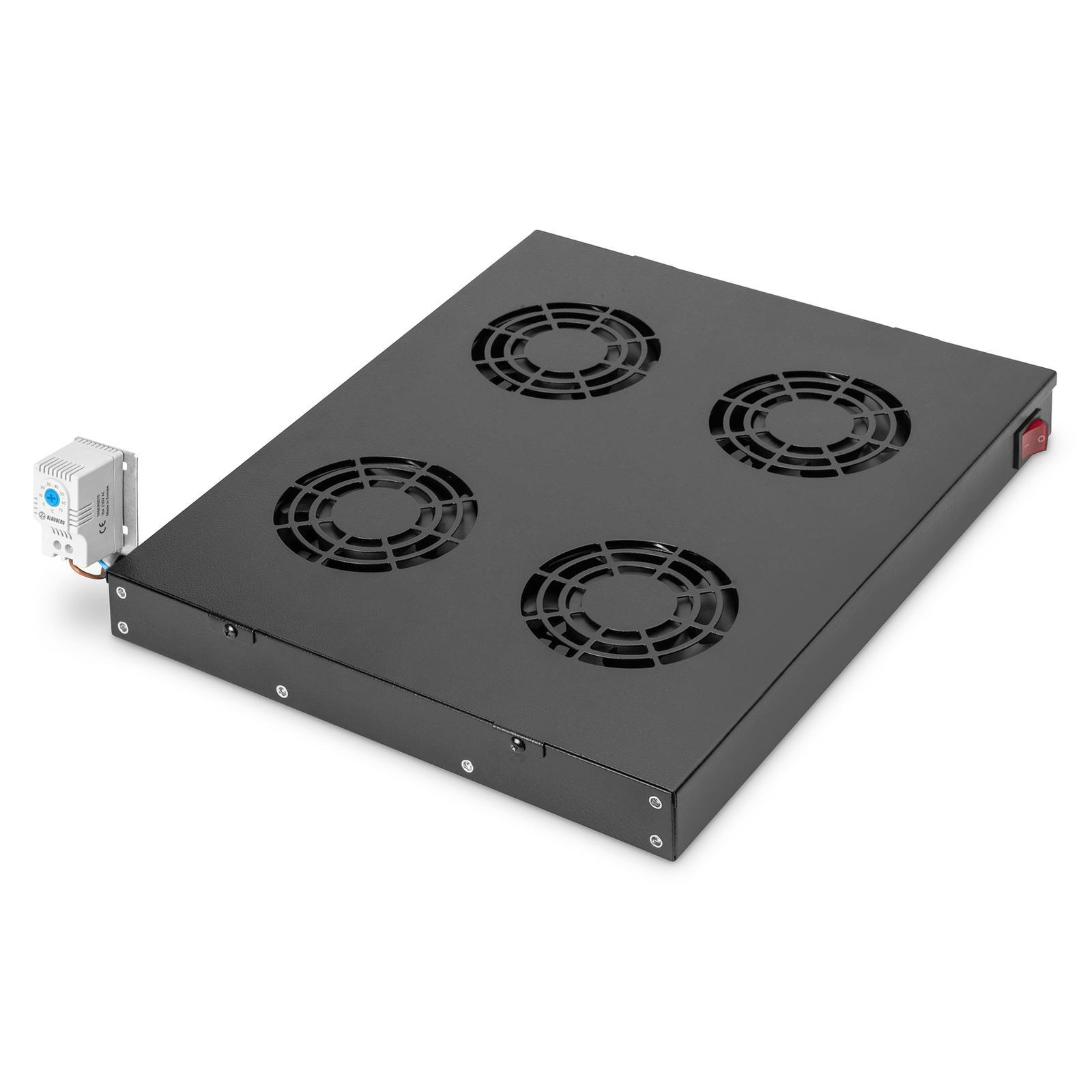 Digitus Slide-in Ventilation Unit 4 Fans Black.