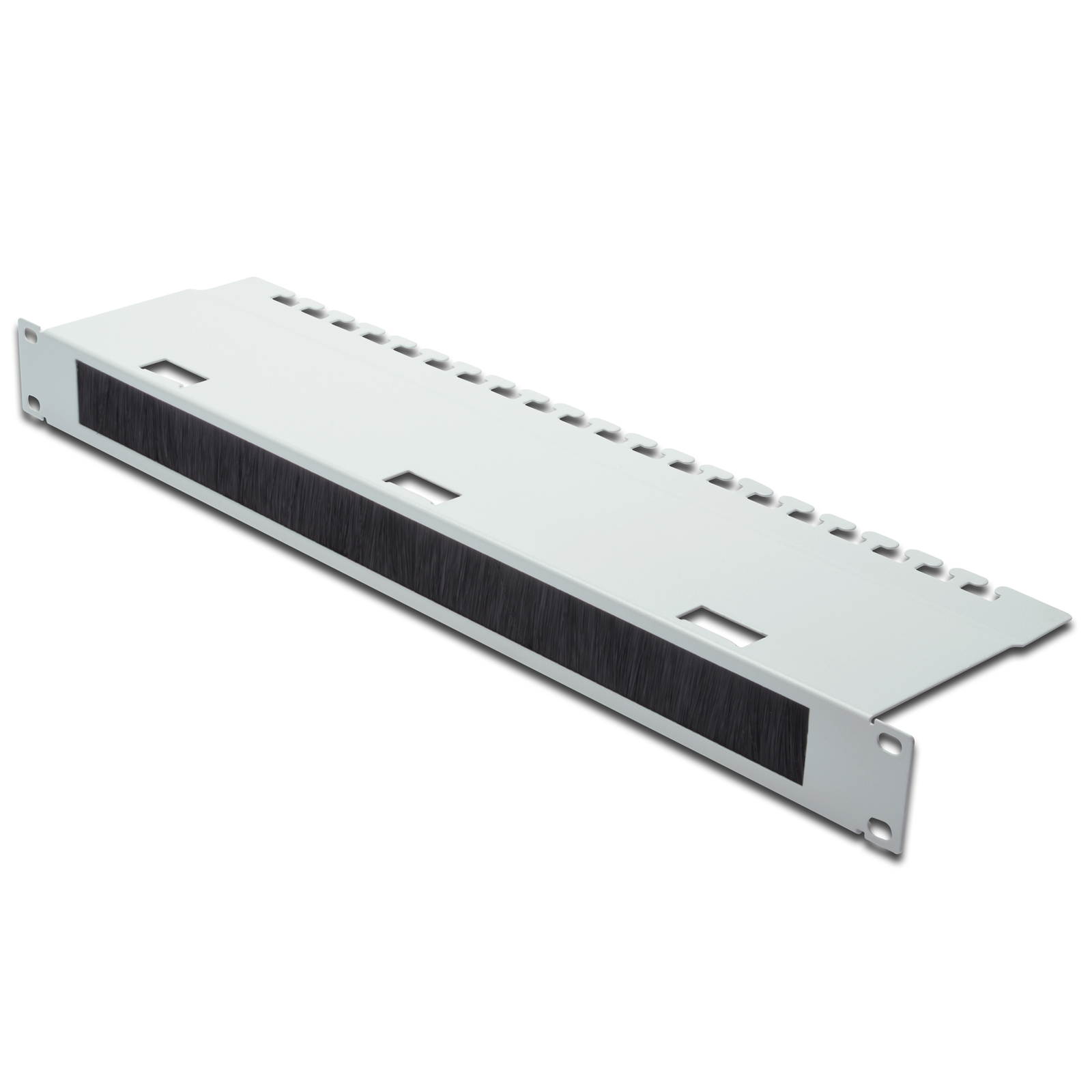 Digitus Cable Management Panel 1U Grey for 24 Pcs with Brush Strip