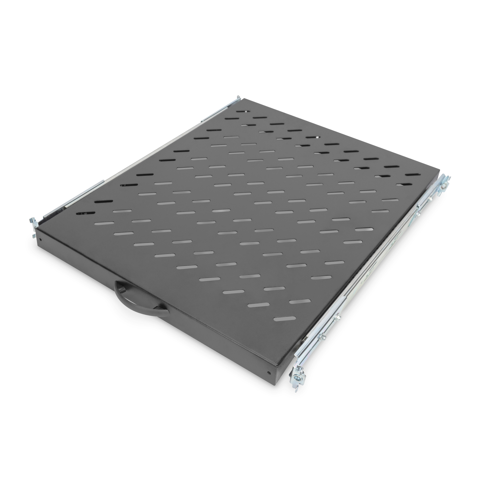 Digitus Shelf 1U 30x483x570mm up to 25kg Black Extendable
