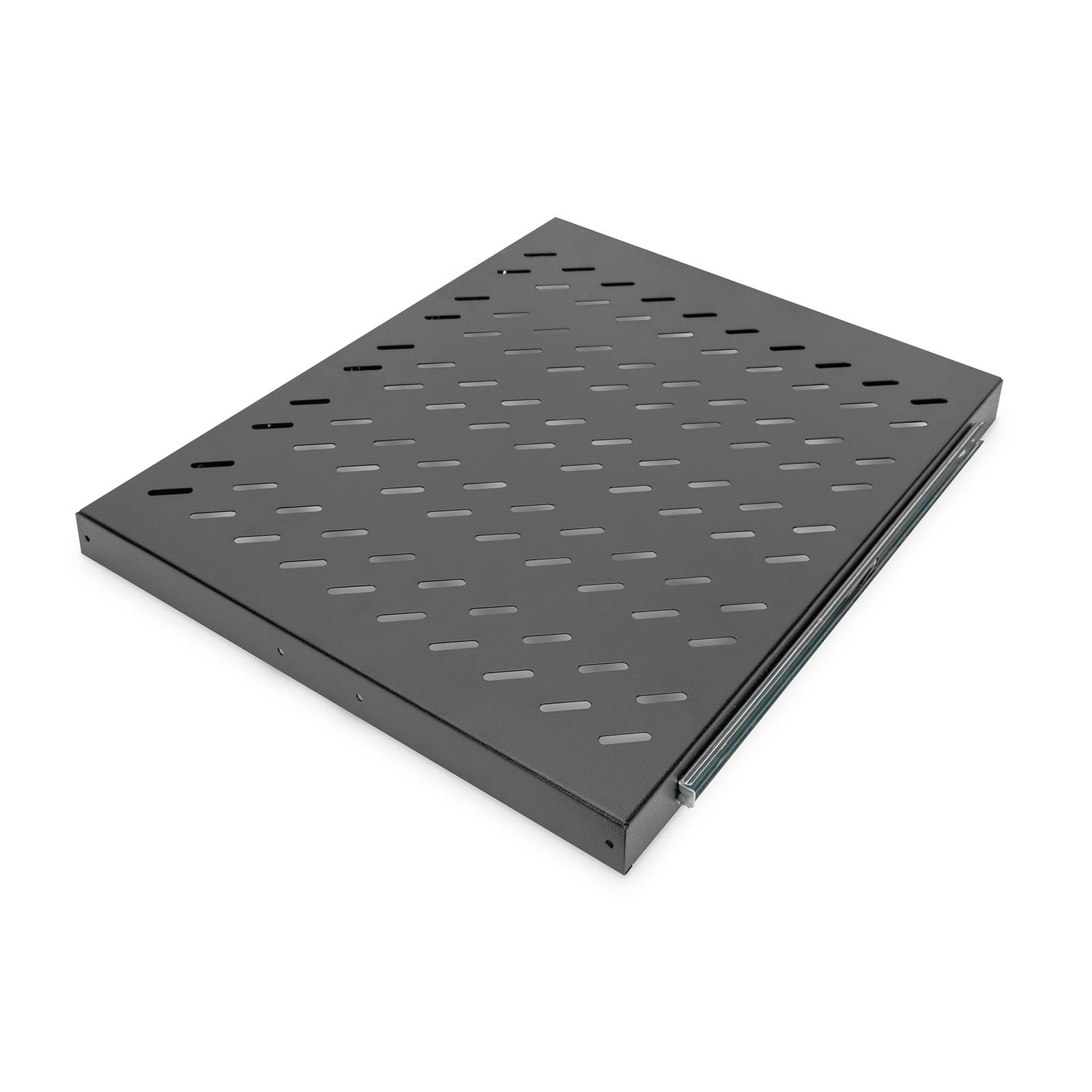 Digitus Shelf 1U 30x483x570mm up to 25kg Black Extendable