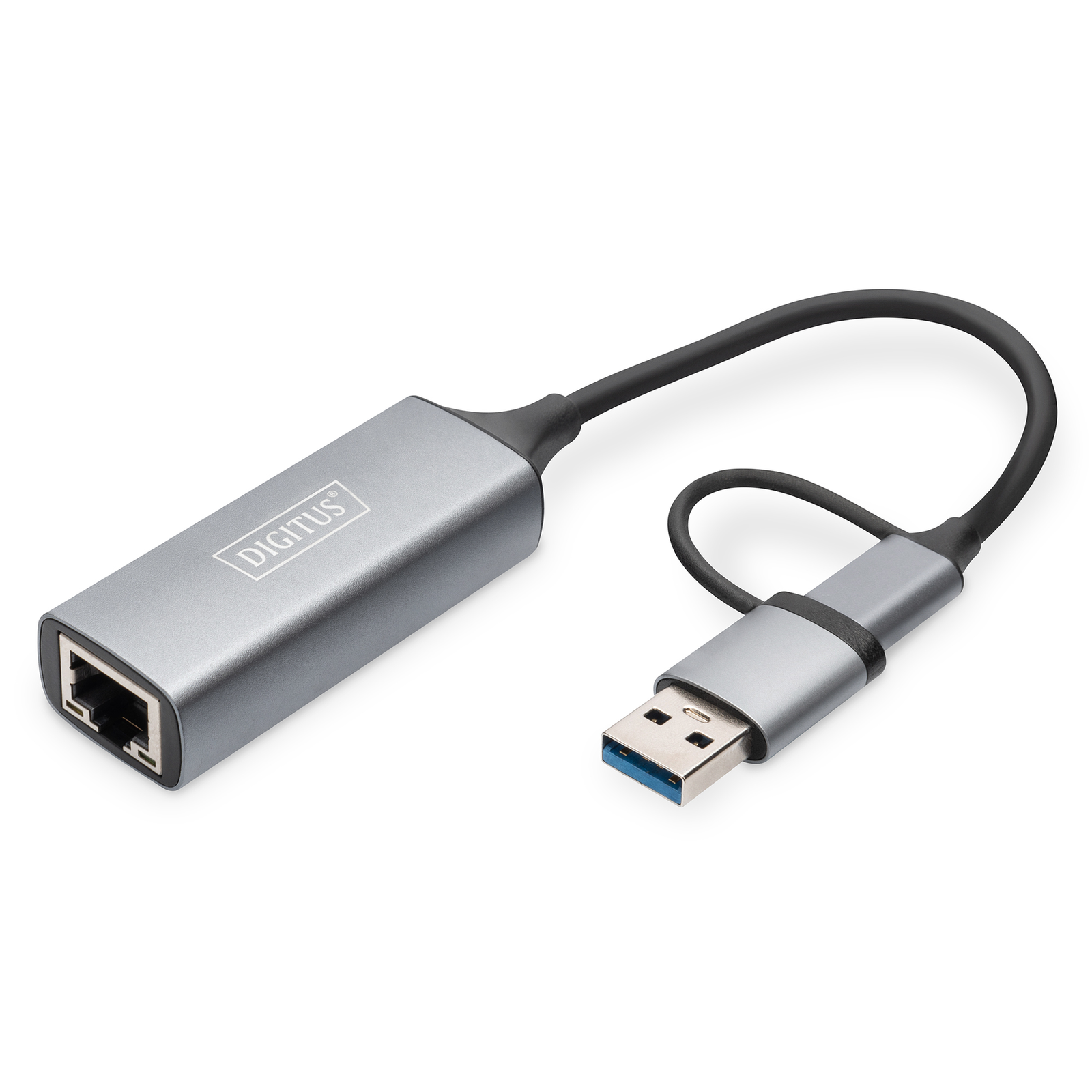 Digitus USB Type-C Gigabit Ethernet Adap. 2.5G USB-C+USB A