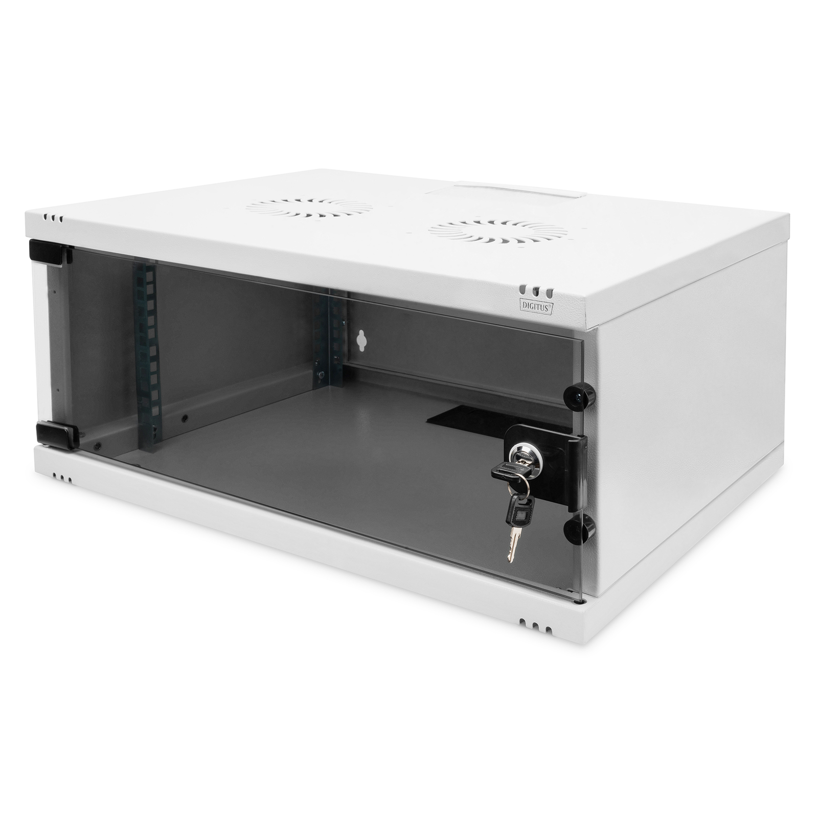 DIGITUS Wall-mounted Enclosure SOHO 4U 241x540x400 Mm Gray Unm.