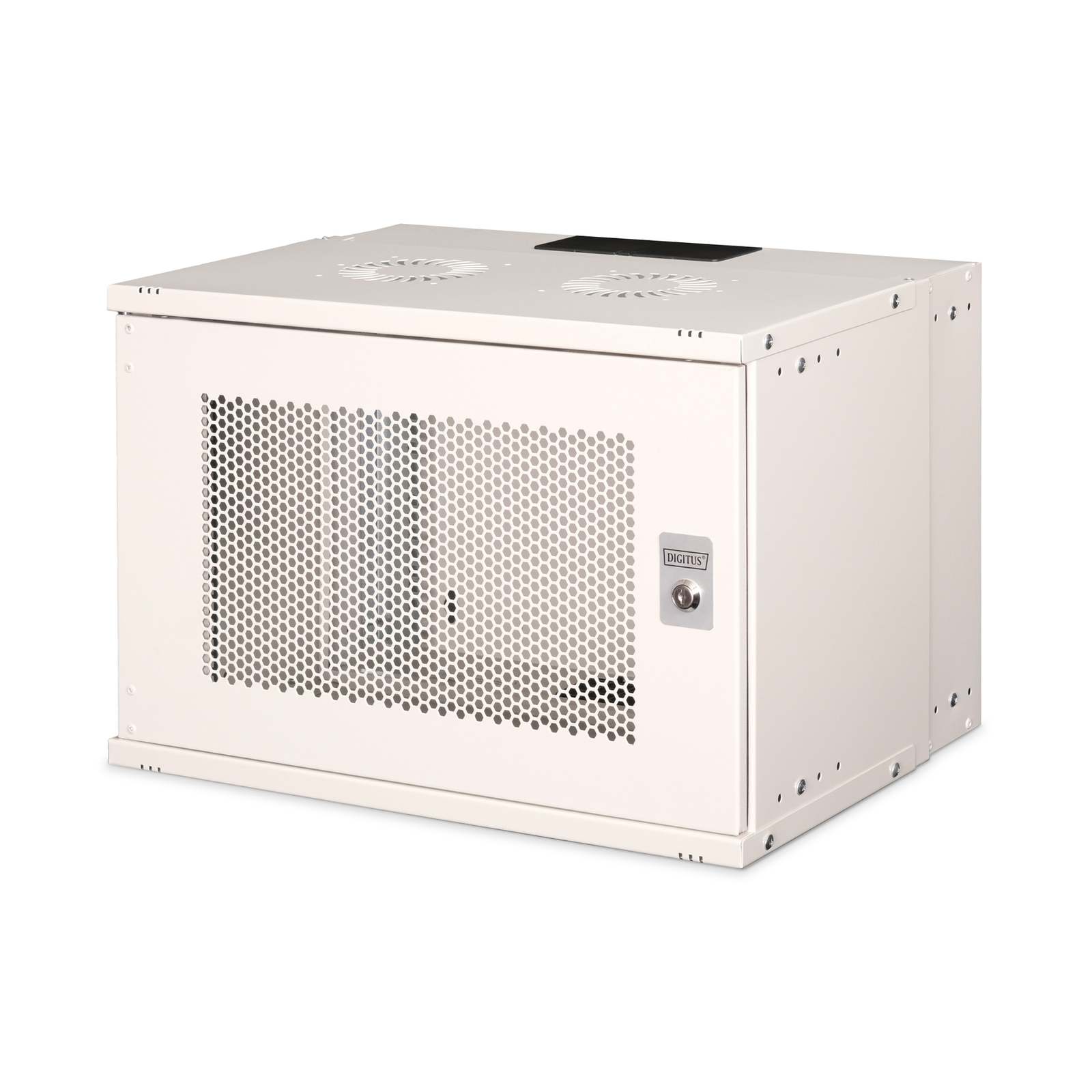 DIGITUS Wall-mounted Housing SOHO PRO 19 Inch 7U Perforated Door 370x540x400mm Gray