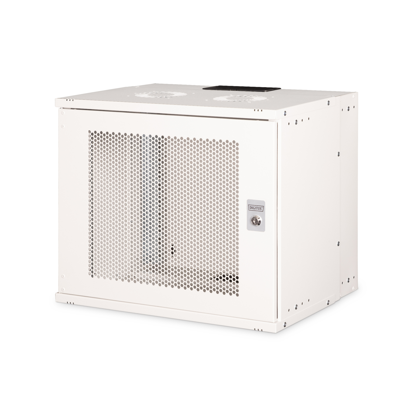 DIGITUS Wall-mounted Housing SOHO PRO 19 Inch 9U Perforated Door 460x540x400mm Gray