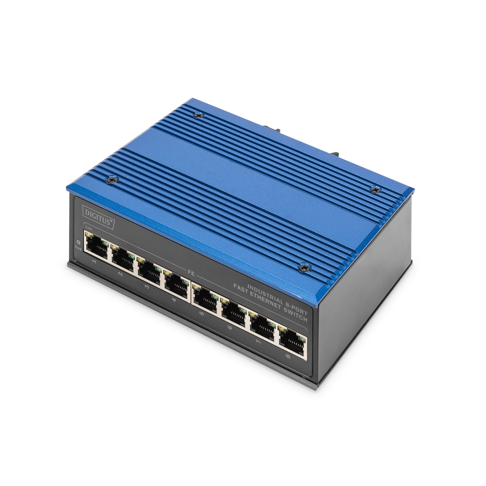 Digitus Switch Ind. 8-Port 10 100 Unmanaged Blue