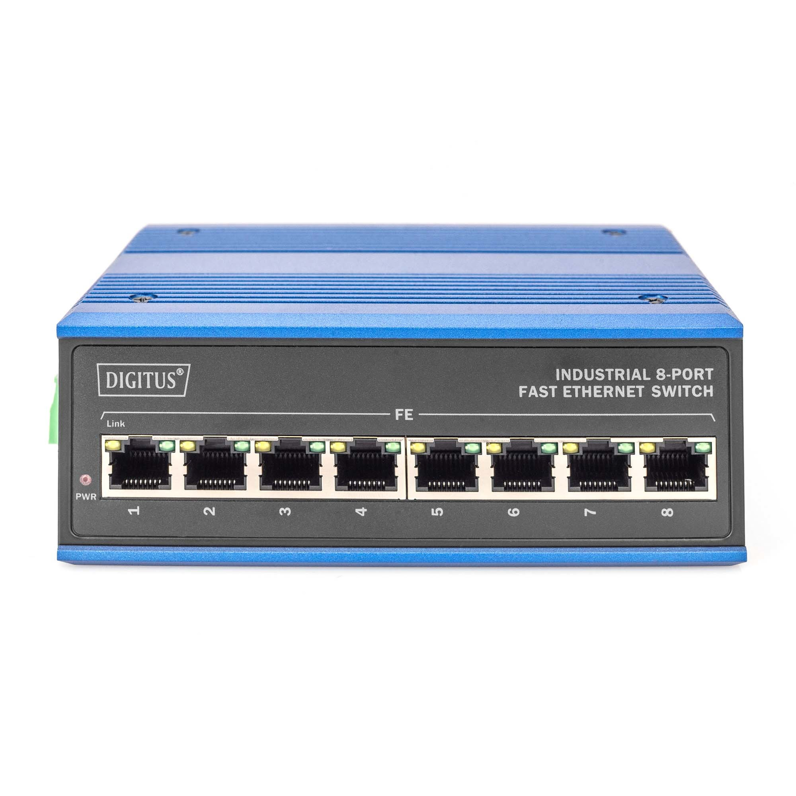 Digitus Switch Ind. 8-Port 10 100 Unmanaged Blue