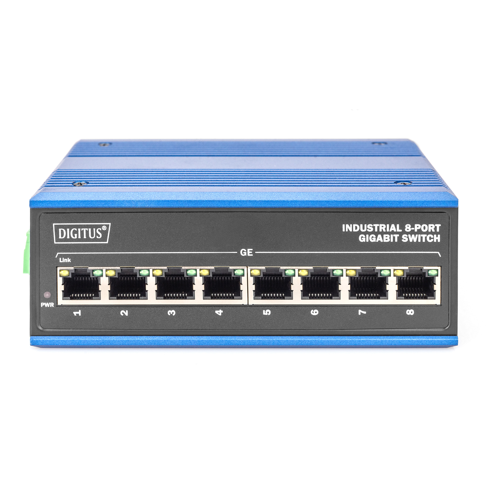 Digitus Switch Ind. 8-Port Gigabit Unmanaged Blue