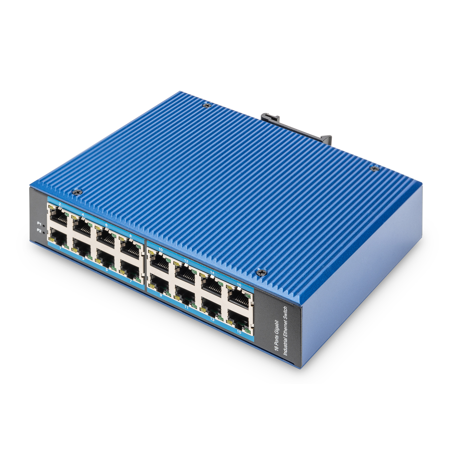 Digitus Switch Ind. 16-Port Gigabit Unmanaged Blue