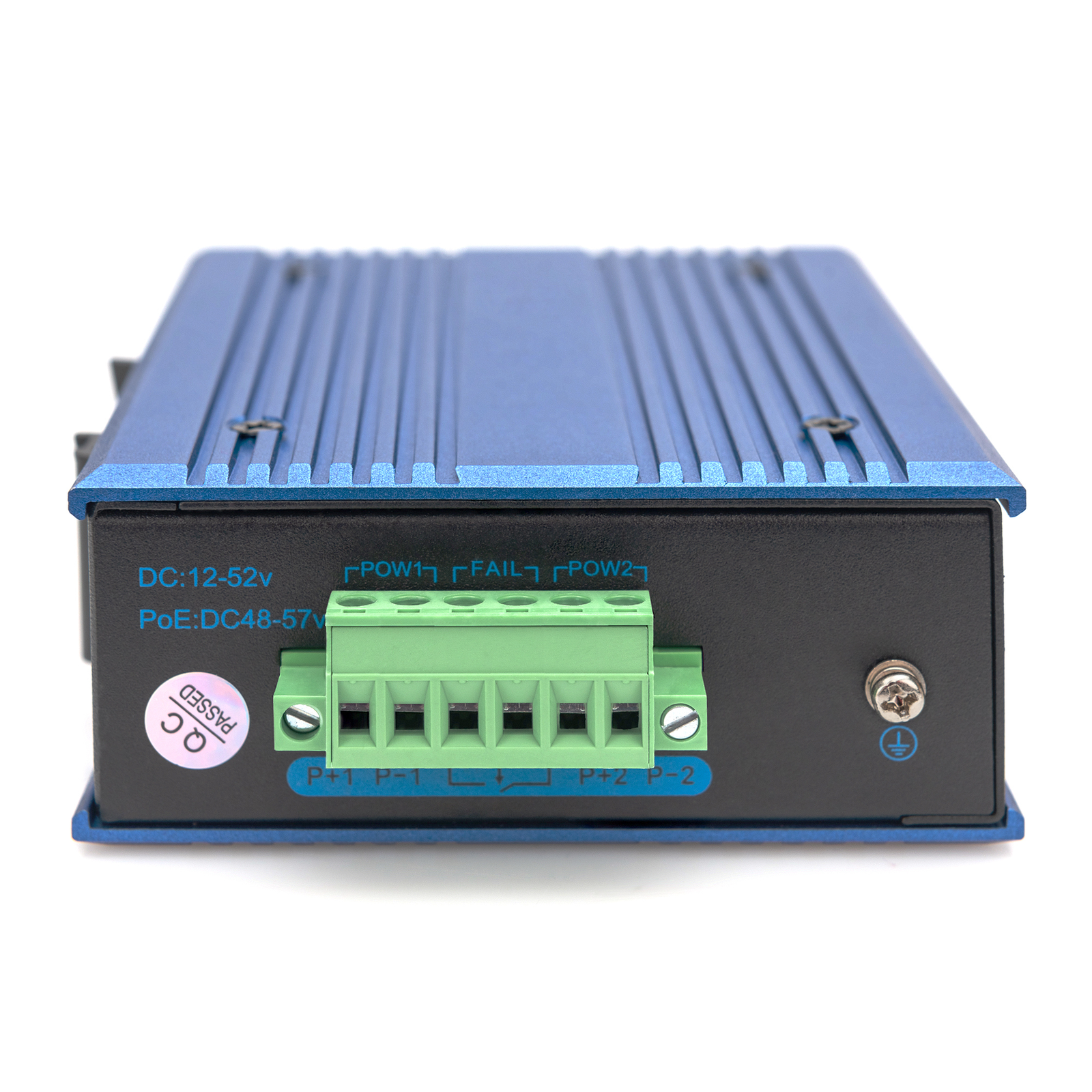 Digitus Switch Ind. 4-Port Gigabit 30W PoE Unmanaged Blue