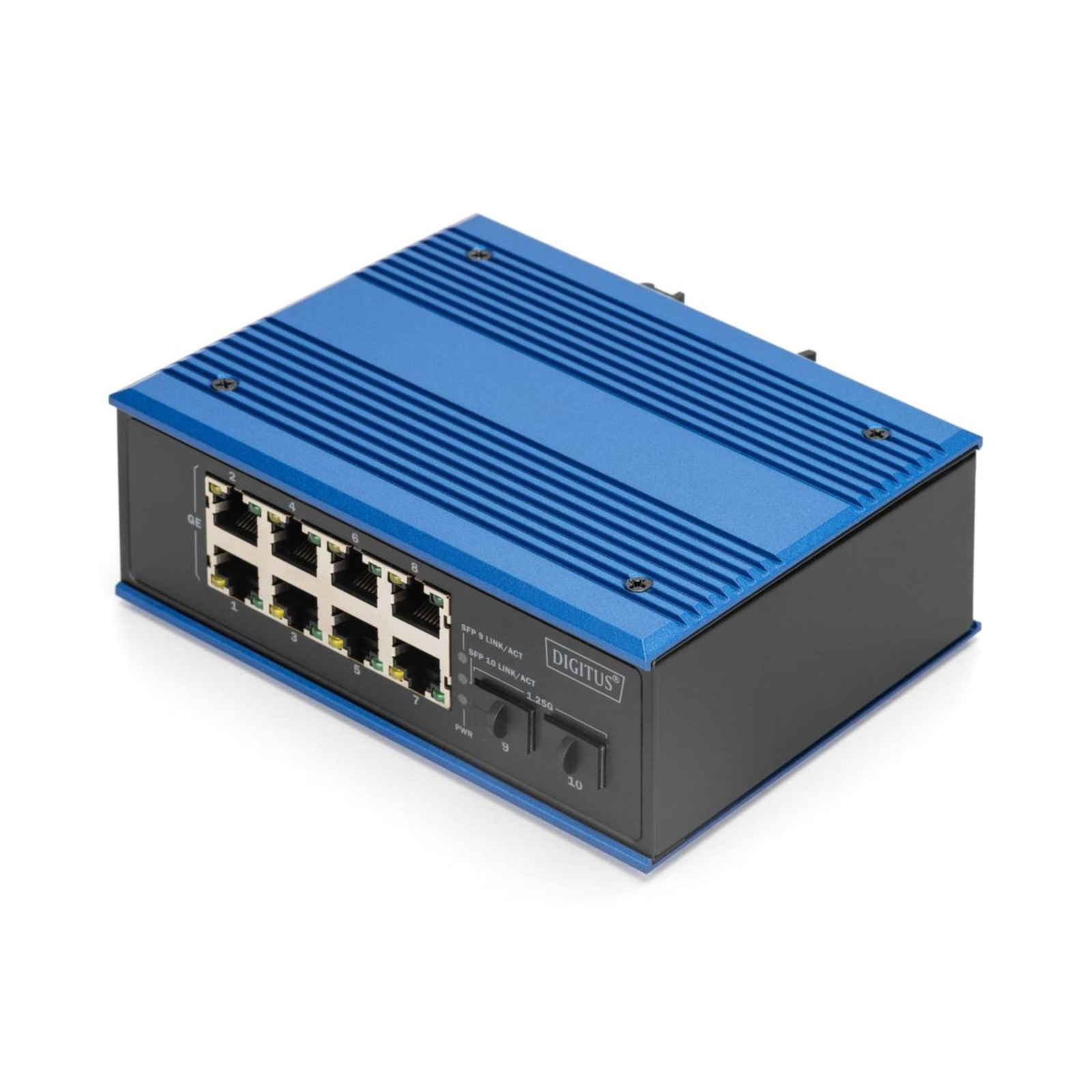 Digitus Switch 8 + 2 -Port Gigabit Ethernet PoE 20km