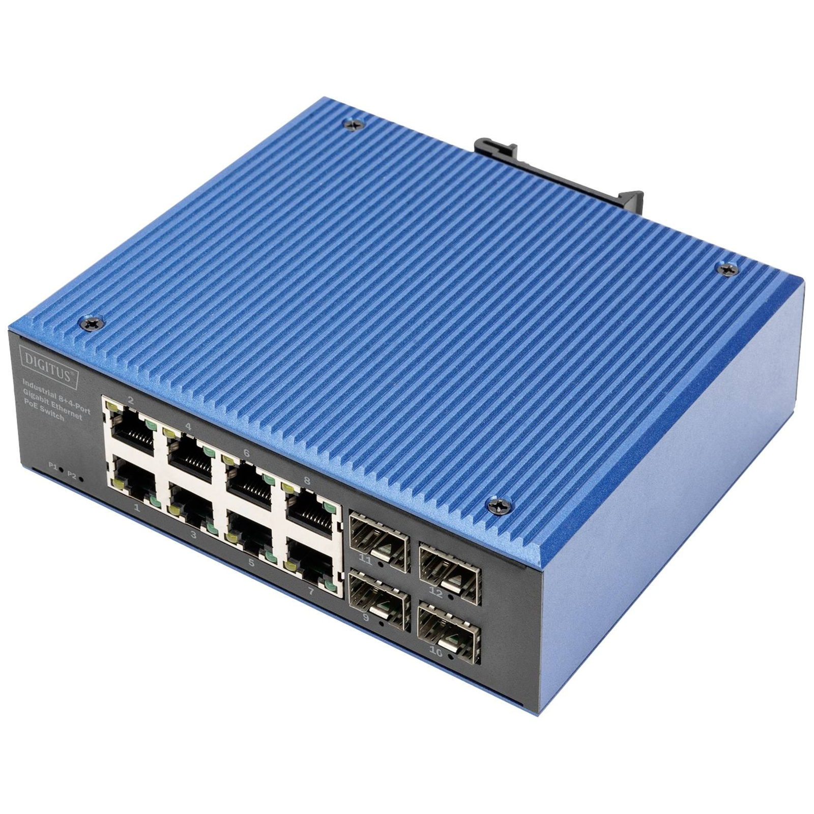 Digitus Switch 8+4 -Port Gigabit Ethernet PoE