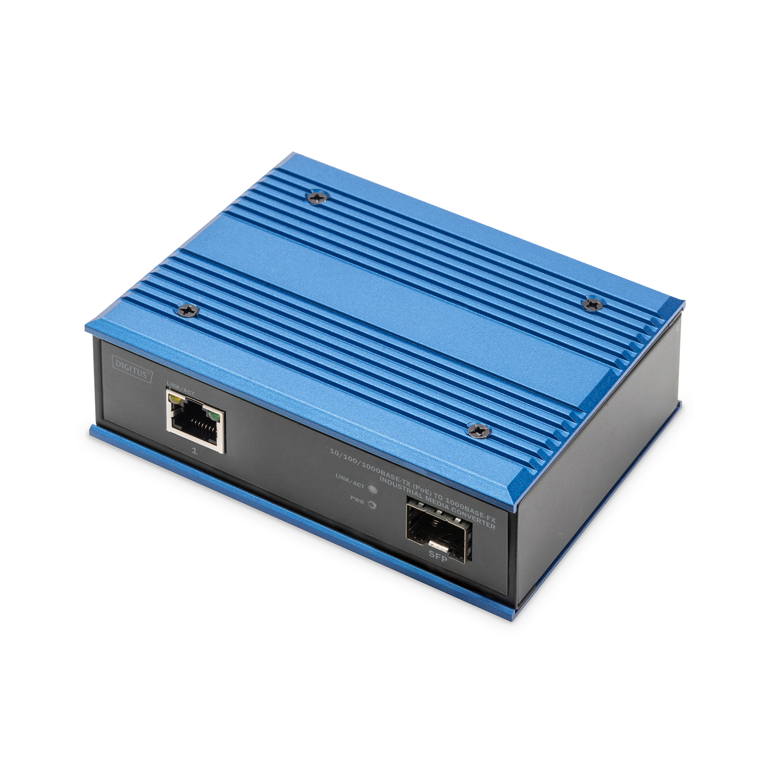 DIGITUS 101001000Base-TX PoE to 1000Base-FX Converter