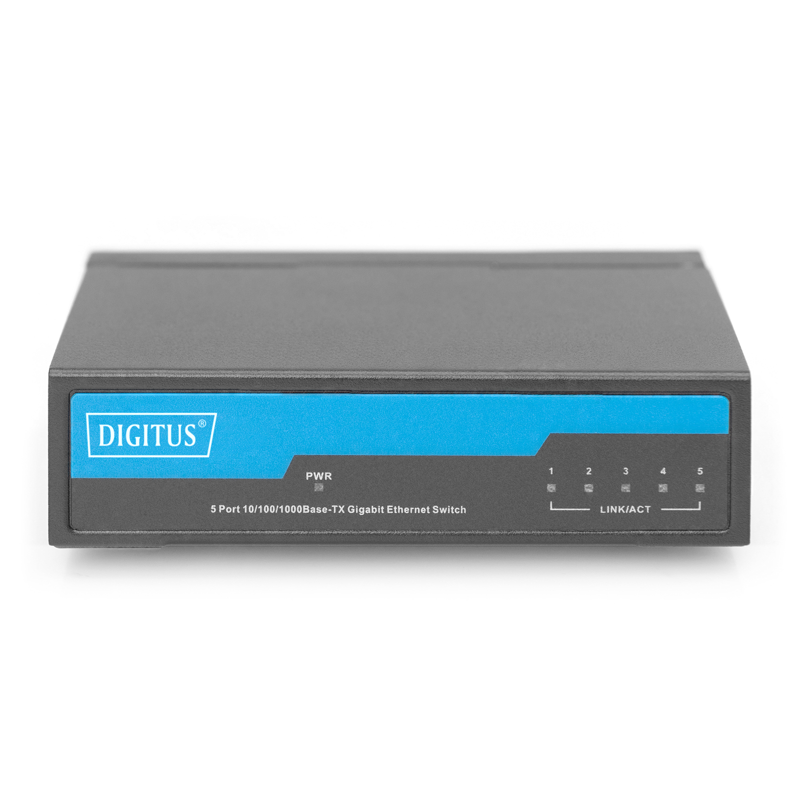 Digitus Switch 5-Port Gigabit Unmanaged Metal Housing Black Switch 1 Gbps