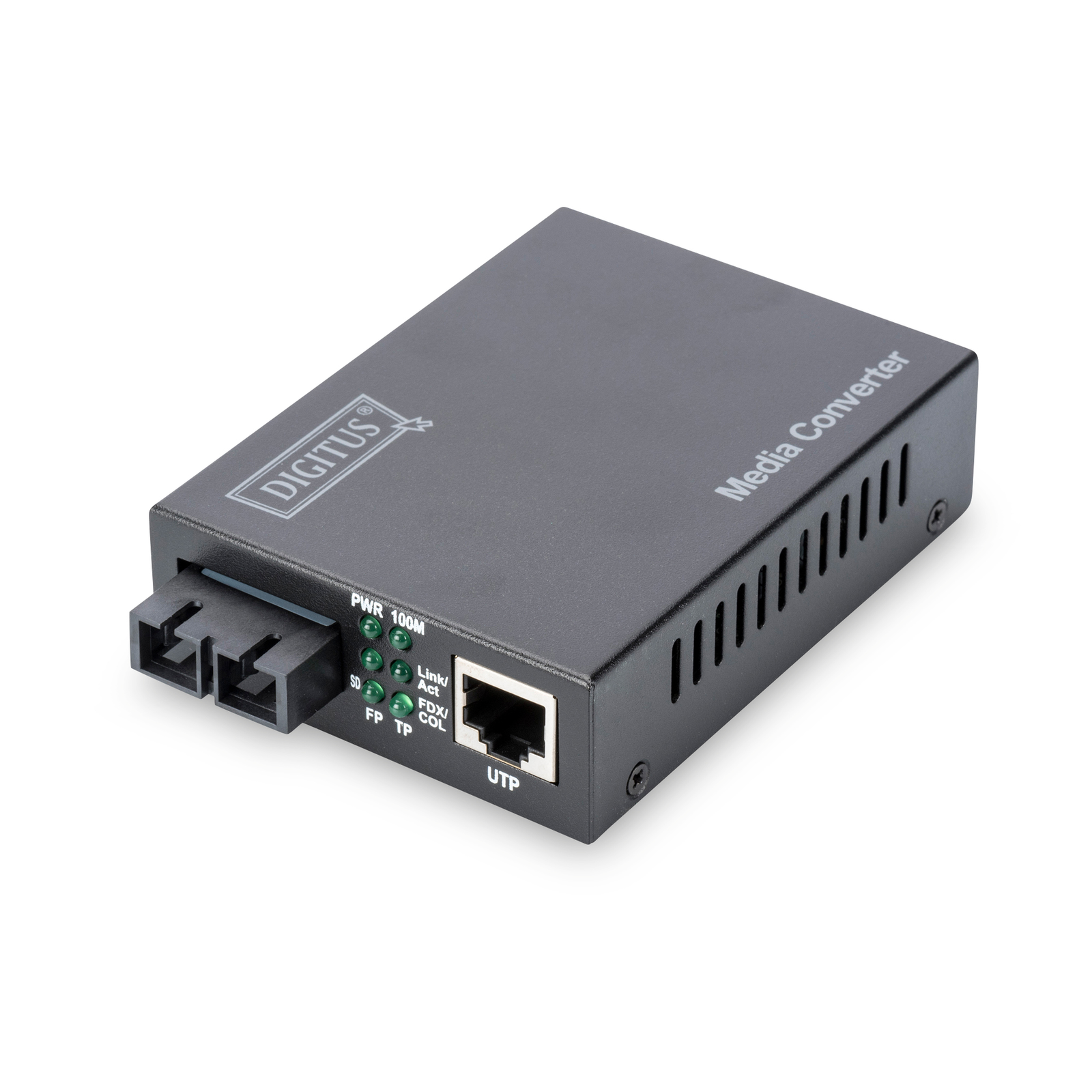 Digitus Fast Ethernet Media Converter RJ-45 SC Black