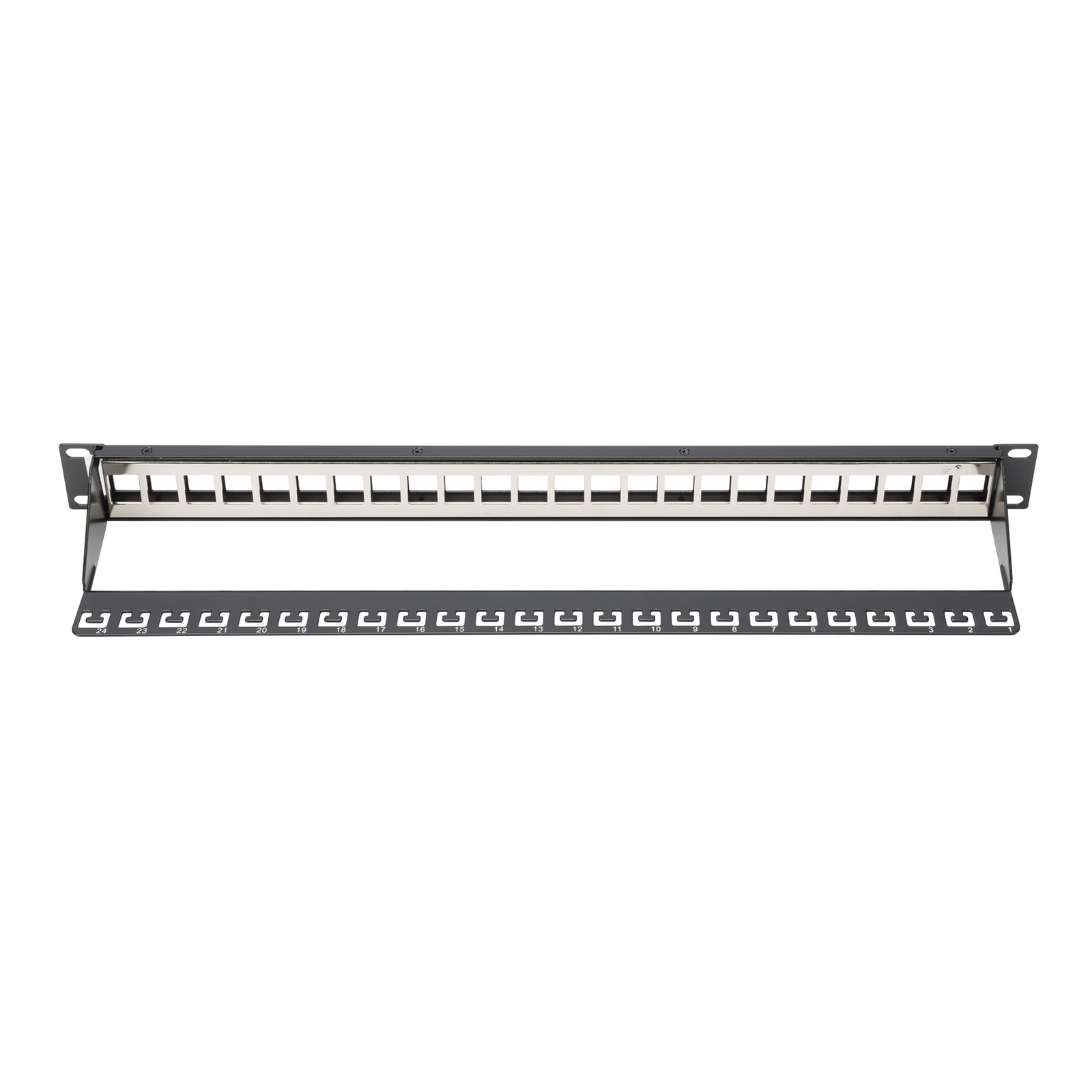 DIGITUS Modular Patch Panel 24-Port Black