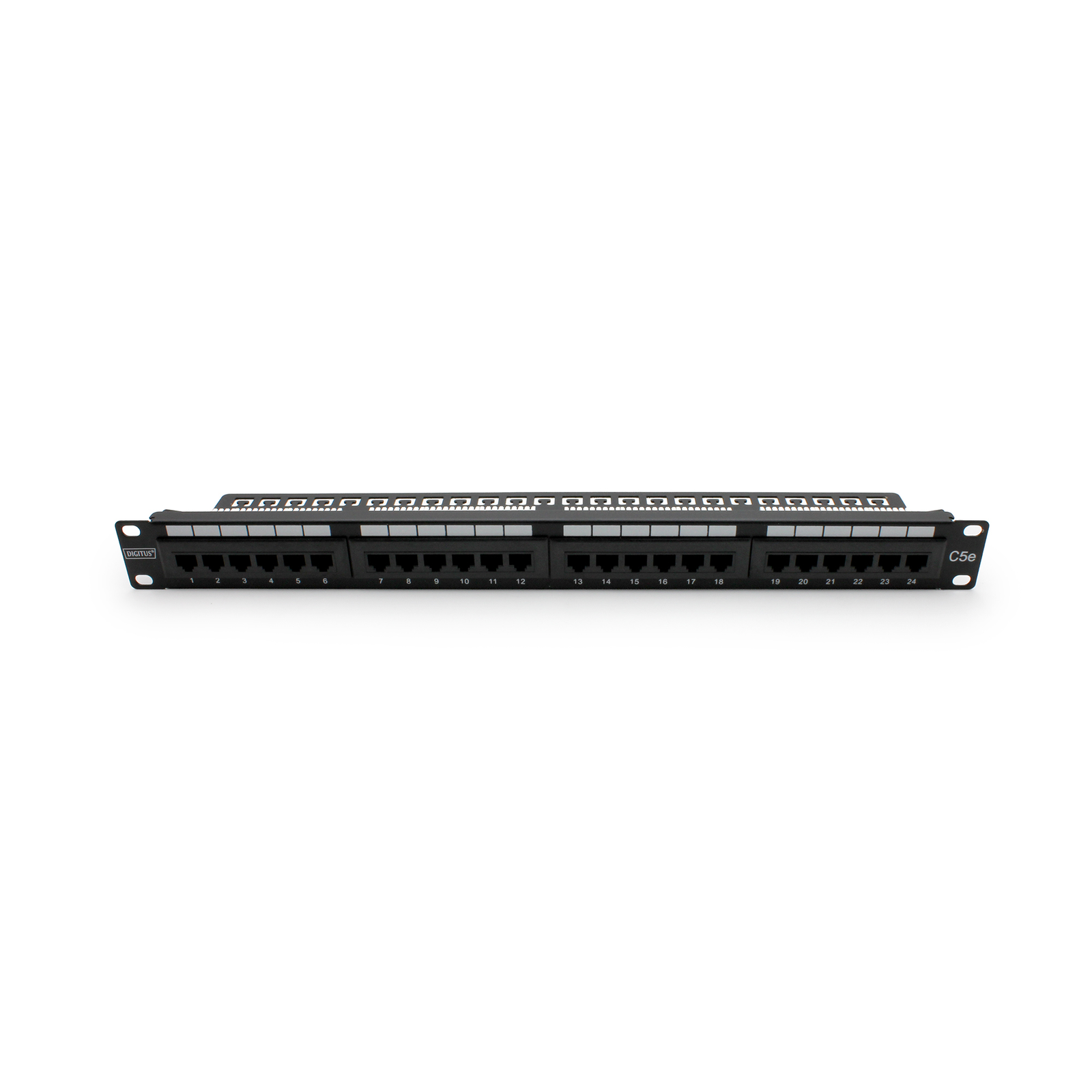 DIGITUS DN-91524U Digitus 19 24-port UTP Cat 5E Patch Panel with Guide 15 LGW