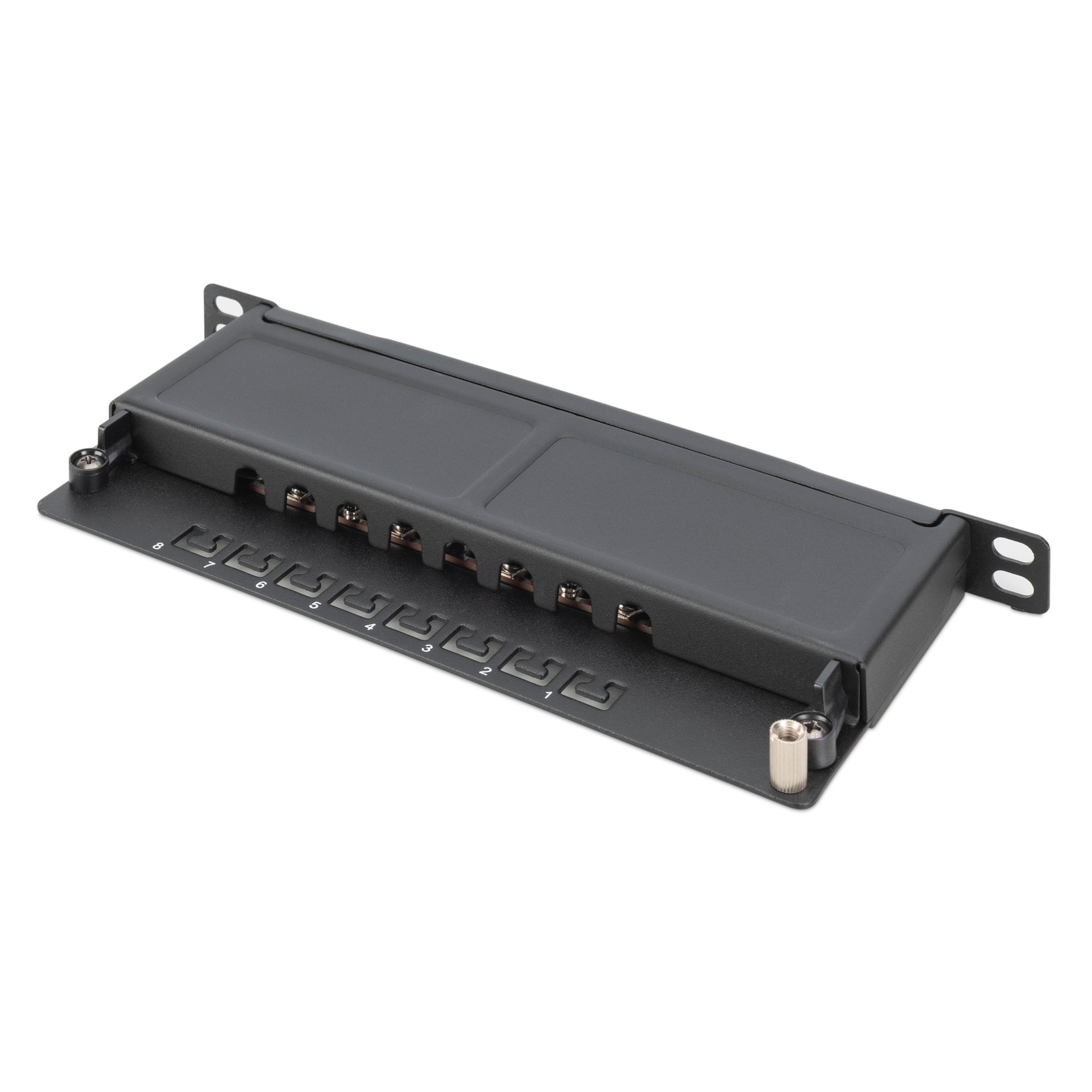 Digitus Cat.6A Slim Patch Panel Shielded 8-port 0.5 U 10