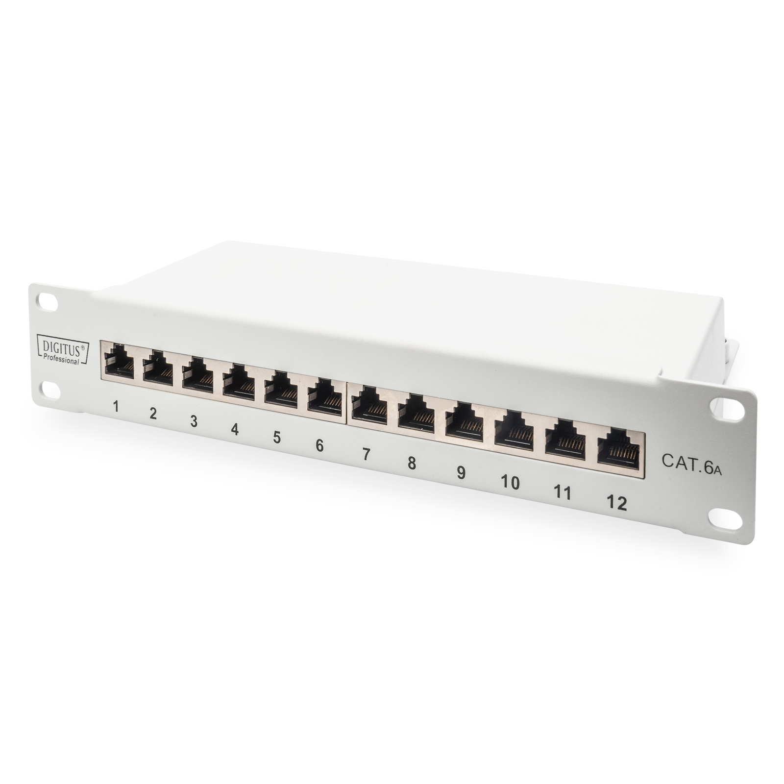 Digitus CAT 6A Patch Panel Shielded 12-port 1U 10