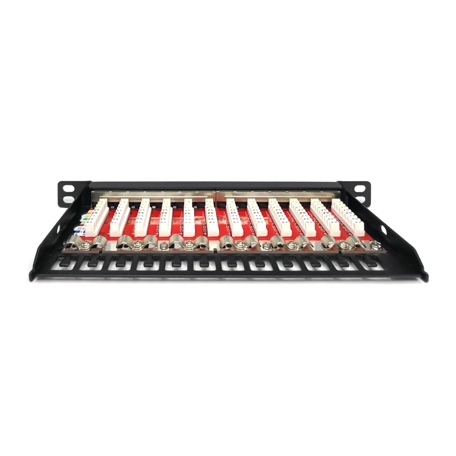 Digitus Patch Panel Wall Mountable Stand Mountable RJ-45 X 12 Black RAL 9005 0.5 U 10inch