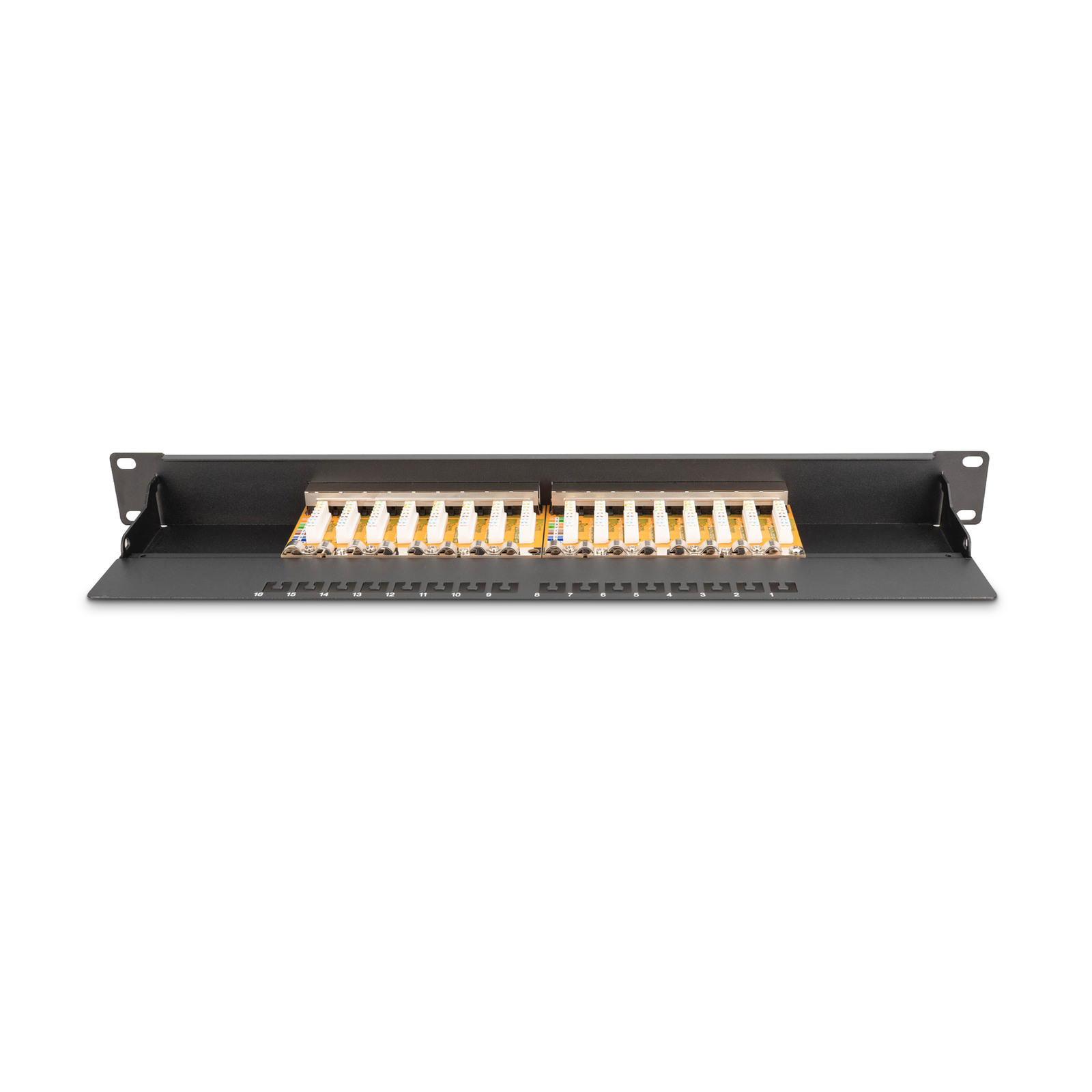 Digitus Patch Panel 1U 16-port Cat6 Shielded Black