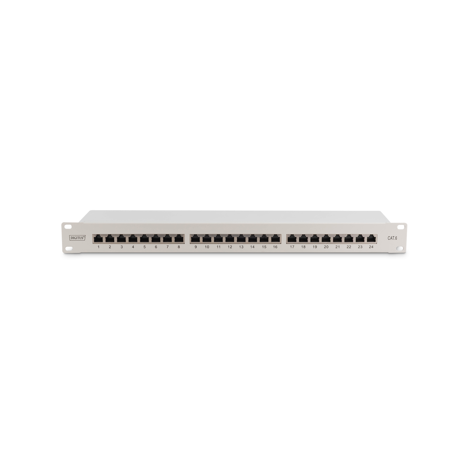 Digitus Patch Panel 1U 24-port Cat6 Shielded Grey