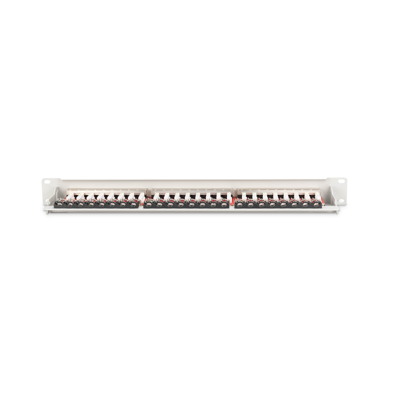 Digitus Patch Panel 1U 24-port Cat6a Shielded LightGrey