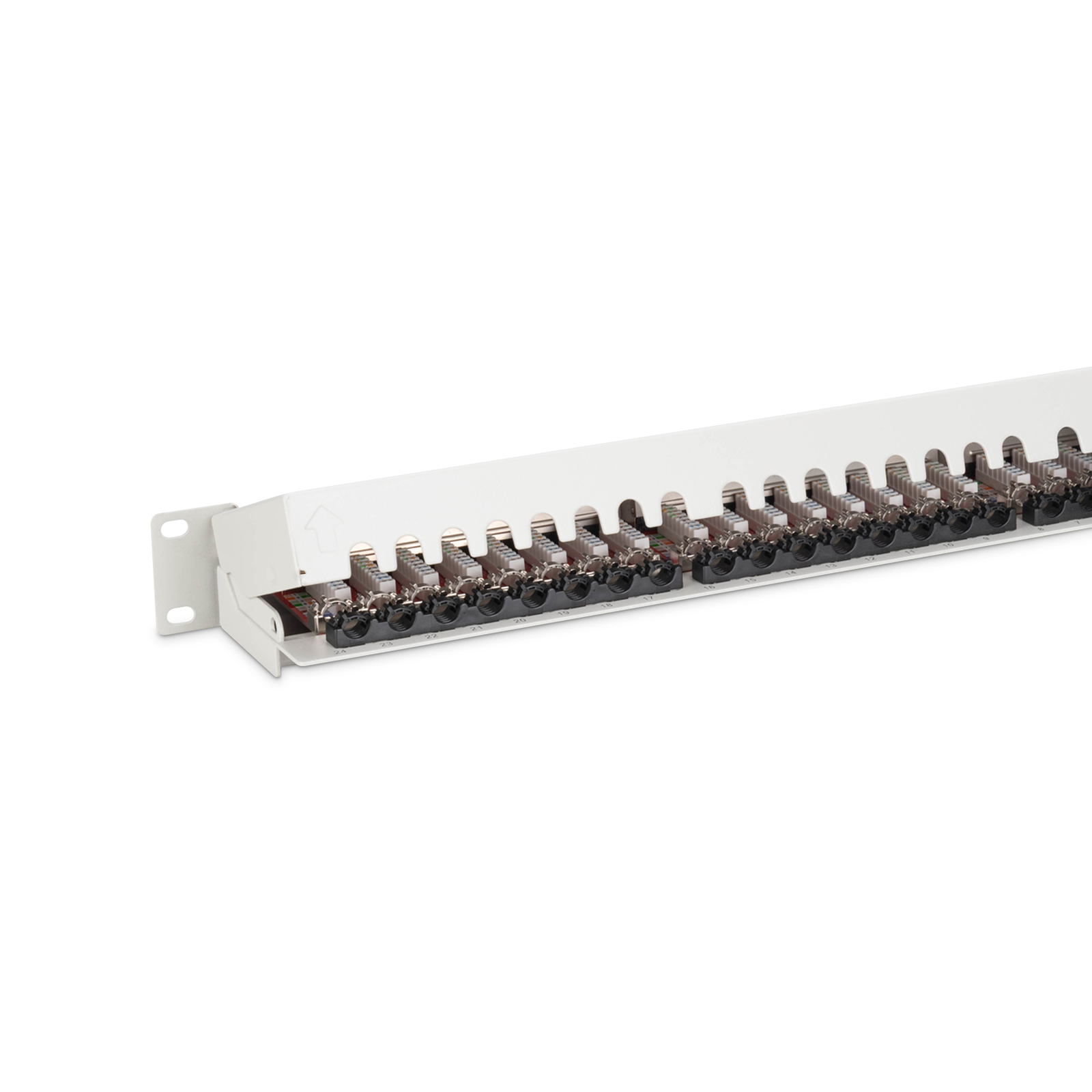 Digitus Patch Panel 1U 24-port Cat6a Shielded LightGrey