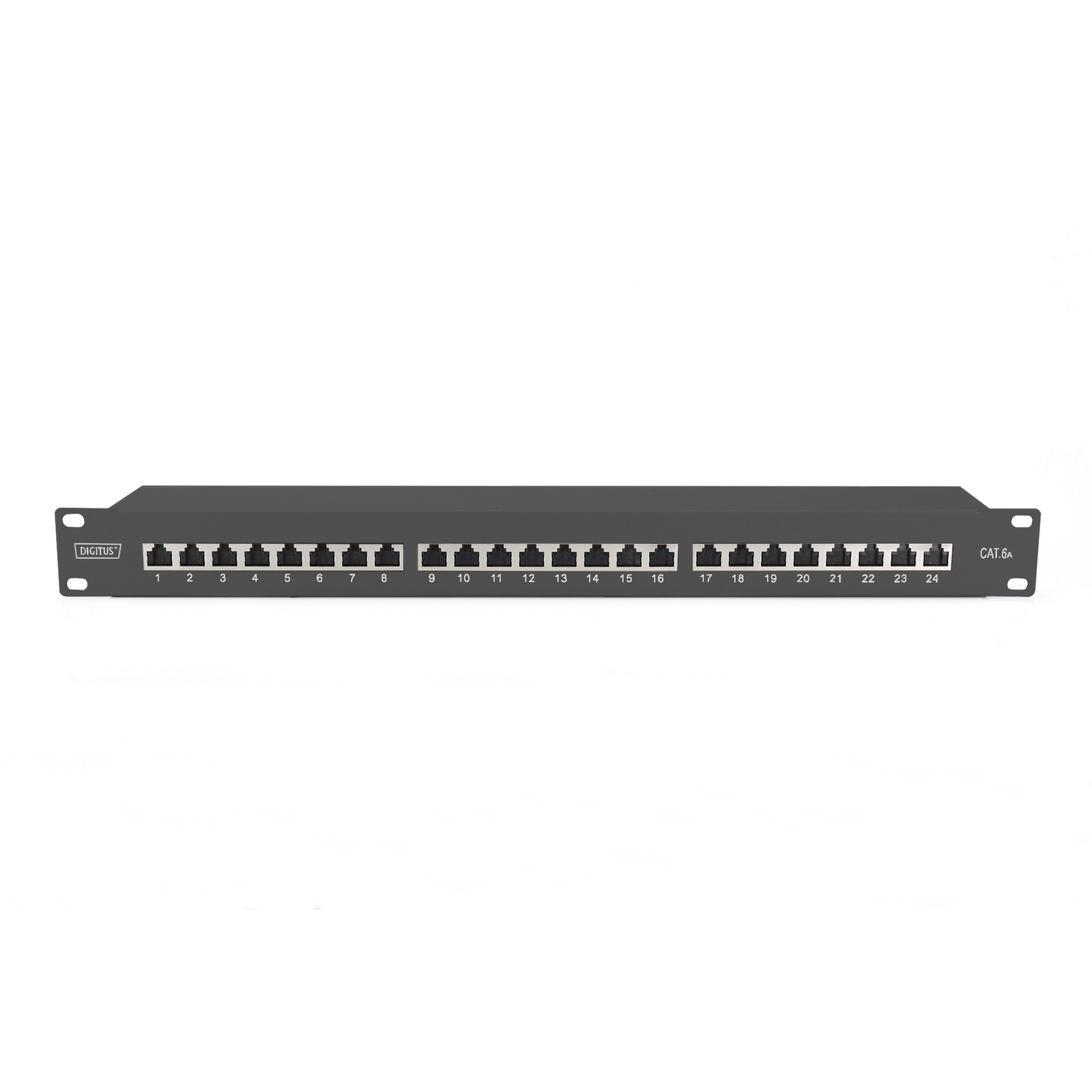 Digitus Patch Panel 1U 24-port Cat6a Shielded Black