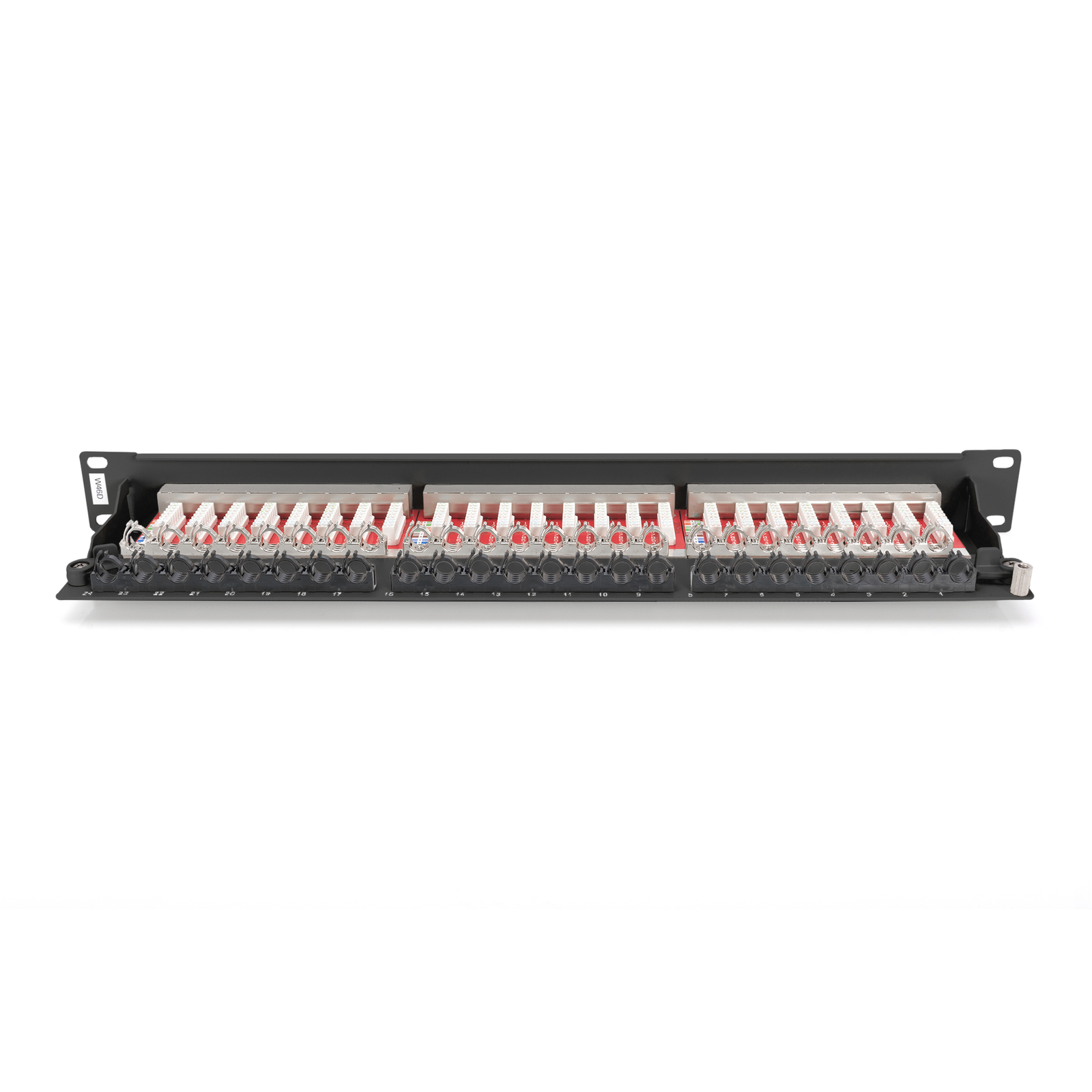 Digitus Patch Panel 1U 24-port Cat6a Shielded Black