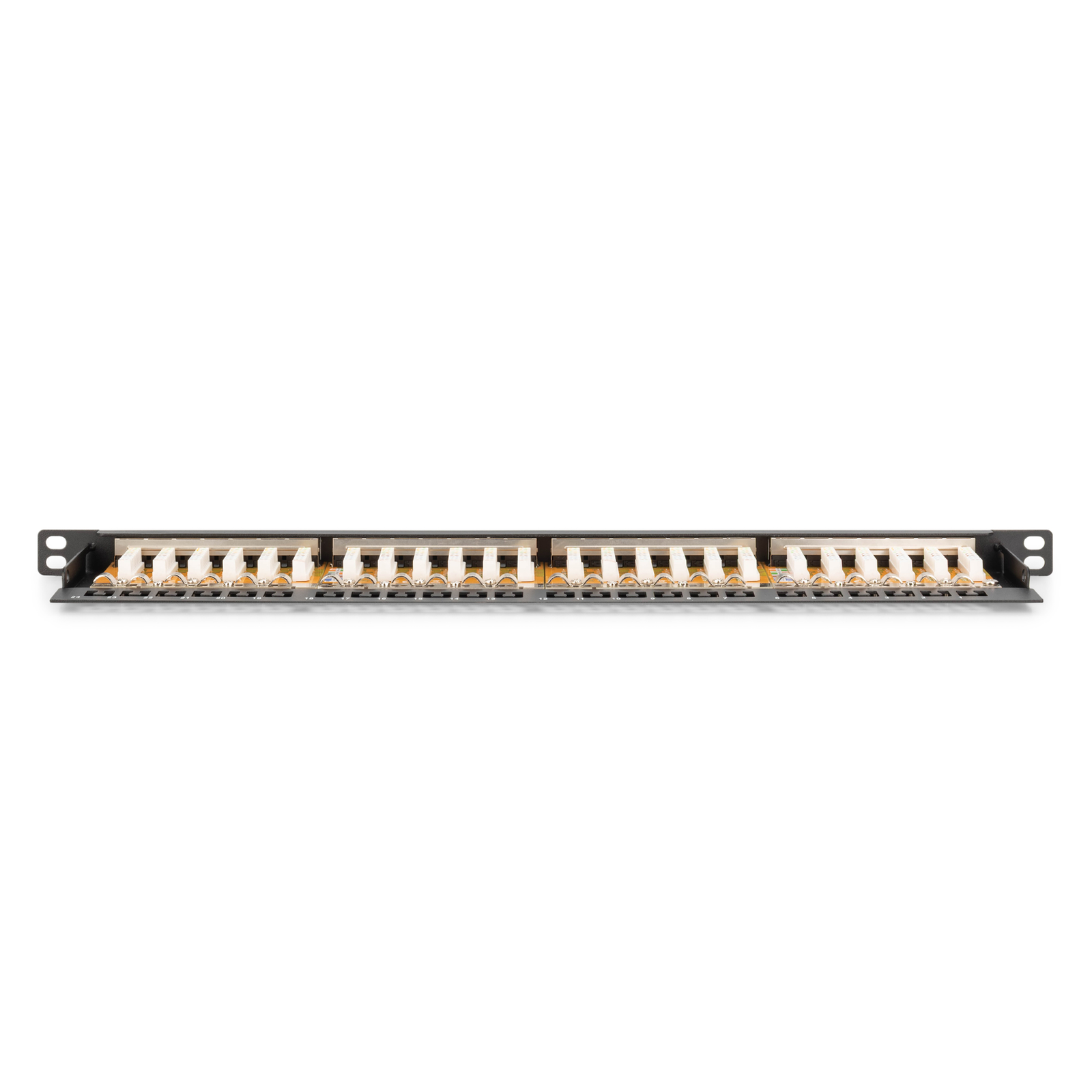 Digitus Patch Panel 0.5U 24-port Cat6 Shielded Black