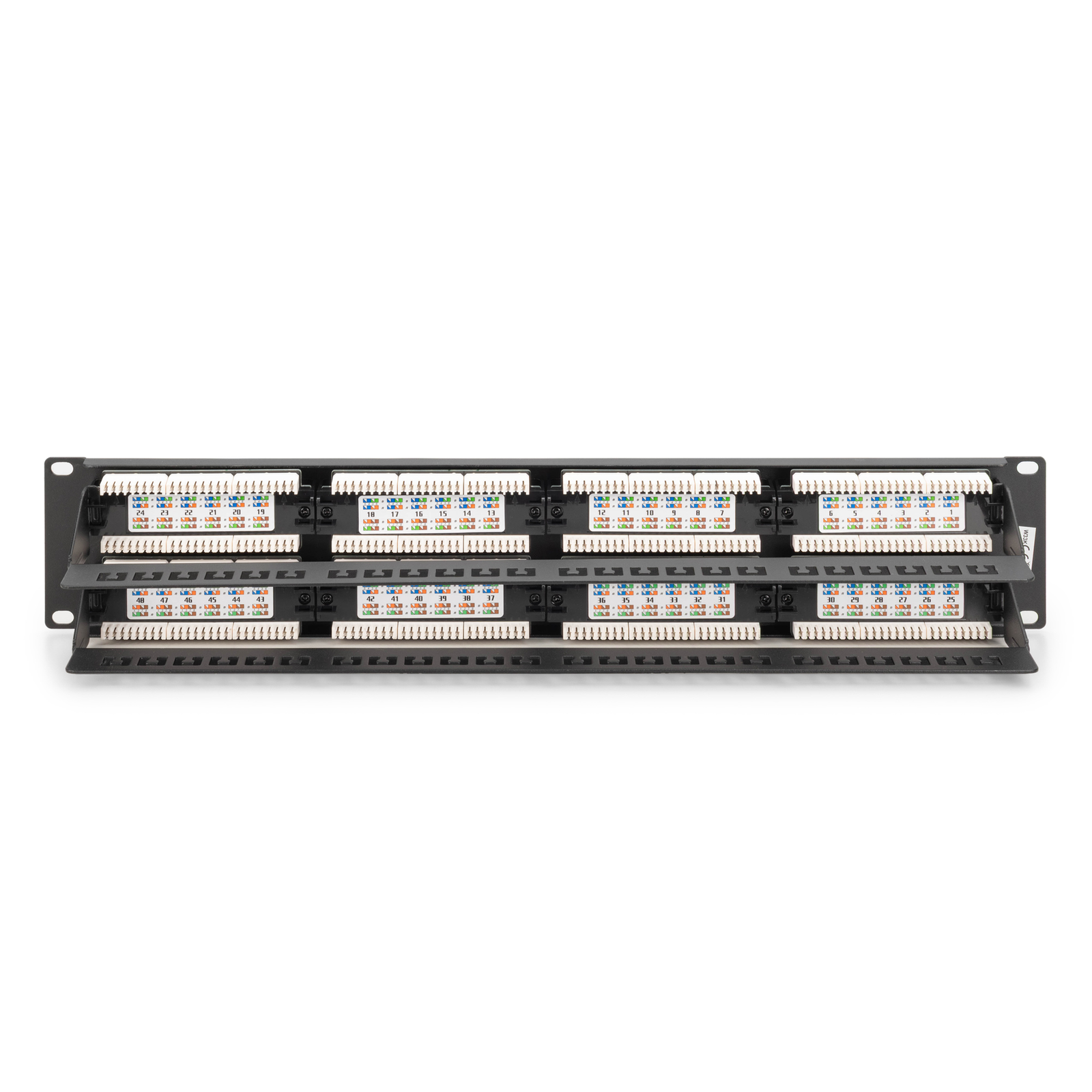 Digitus Patch Panel 2U 48-port Cat6 Unshielded Black
