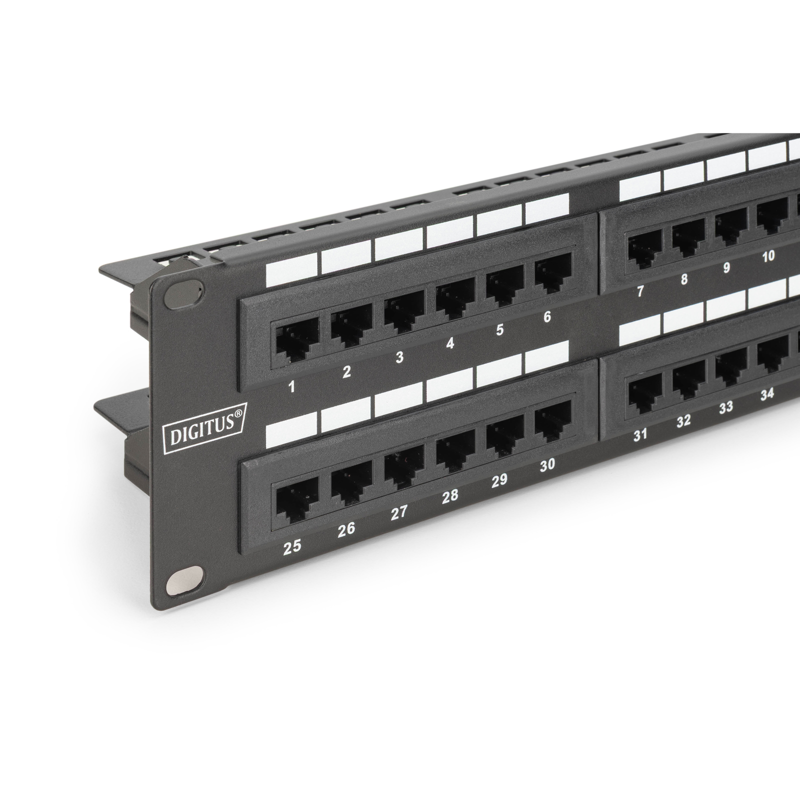 Digitus Patch Panel 2U 48-port Cat6 Unshielded Black
