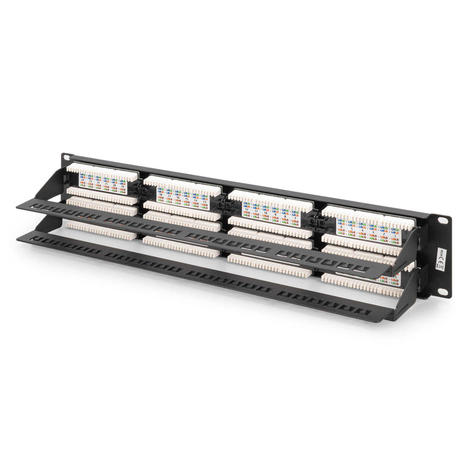 Digitus Patch Panel 2U 48-port Cat6 Unshielded Black
