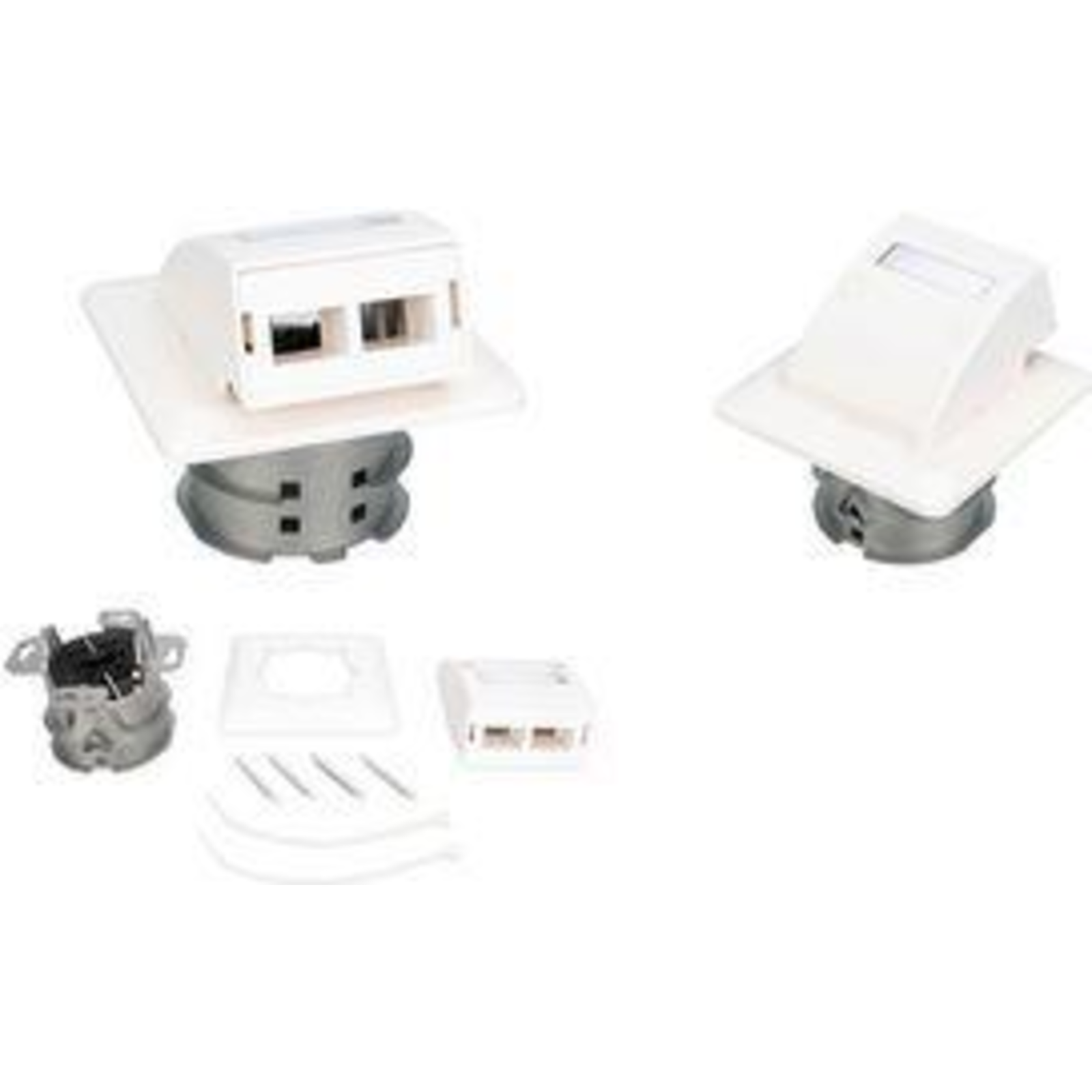 DIGITUS FTTH Fibre Optic Flush-mounted Wall Connection Socket for SC/LC Adapters (DN-93201)