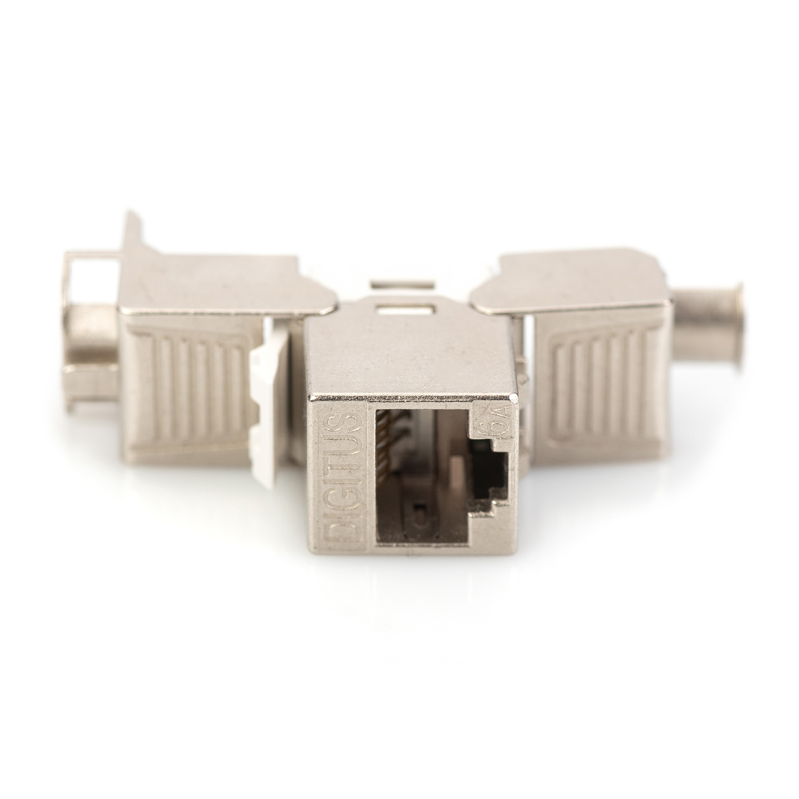 Digitus CAT 6A Keystone Module Shielded Tool-free Mounting Connection 48 Pcs Fla