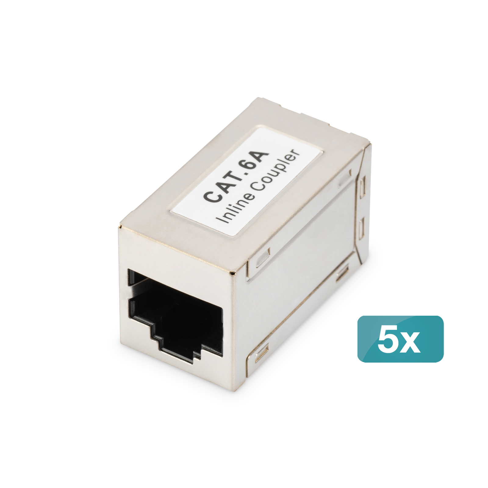 DIGITUS CAT 6A Modular Coupling Shielded 5 Pcs. (DN-93905-5)