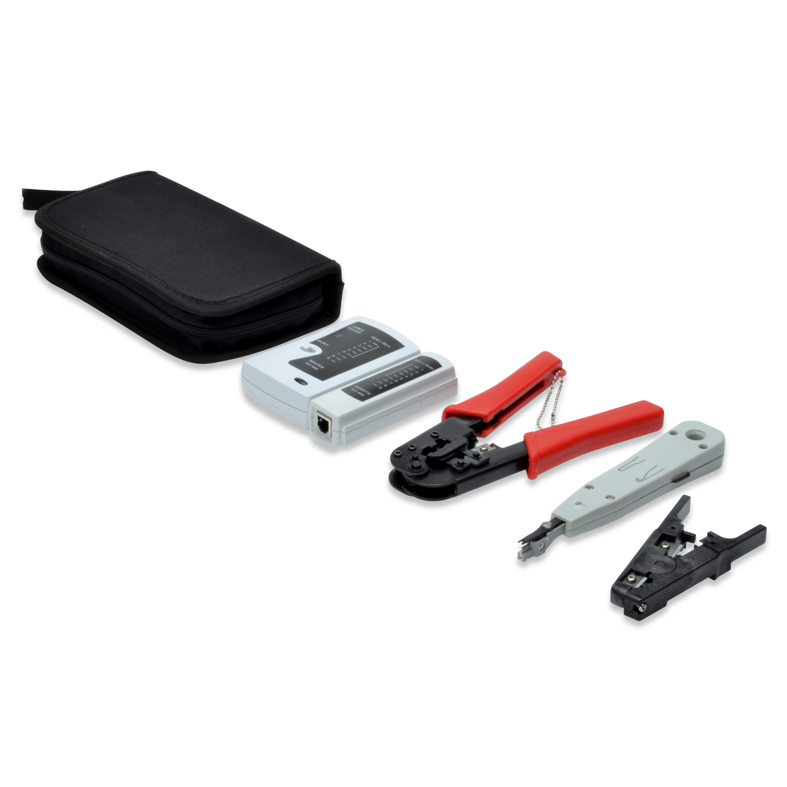 Digitus Network Tool Set LAN Tester Crimping Tool Cut And Stripping Tool Punch down Tool Bag