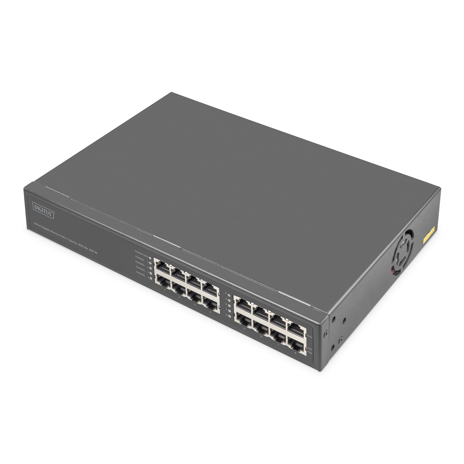 Digitus 8-port Gigabit Ethernet PoE Injector 802.3bt 250 W