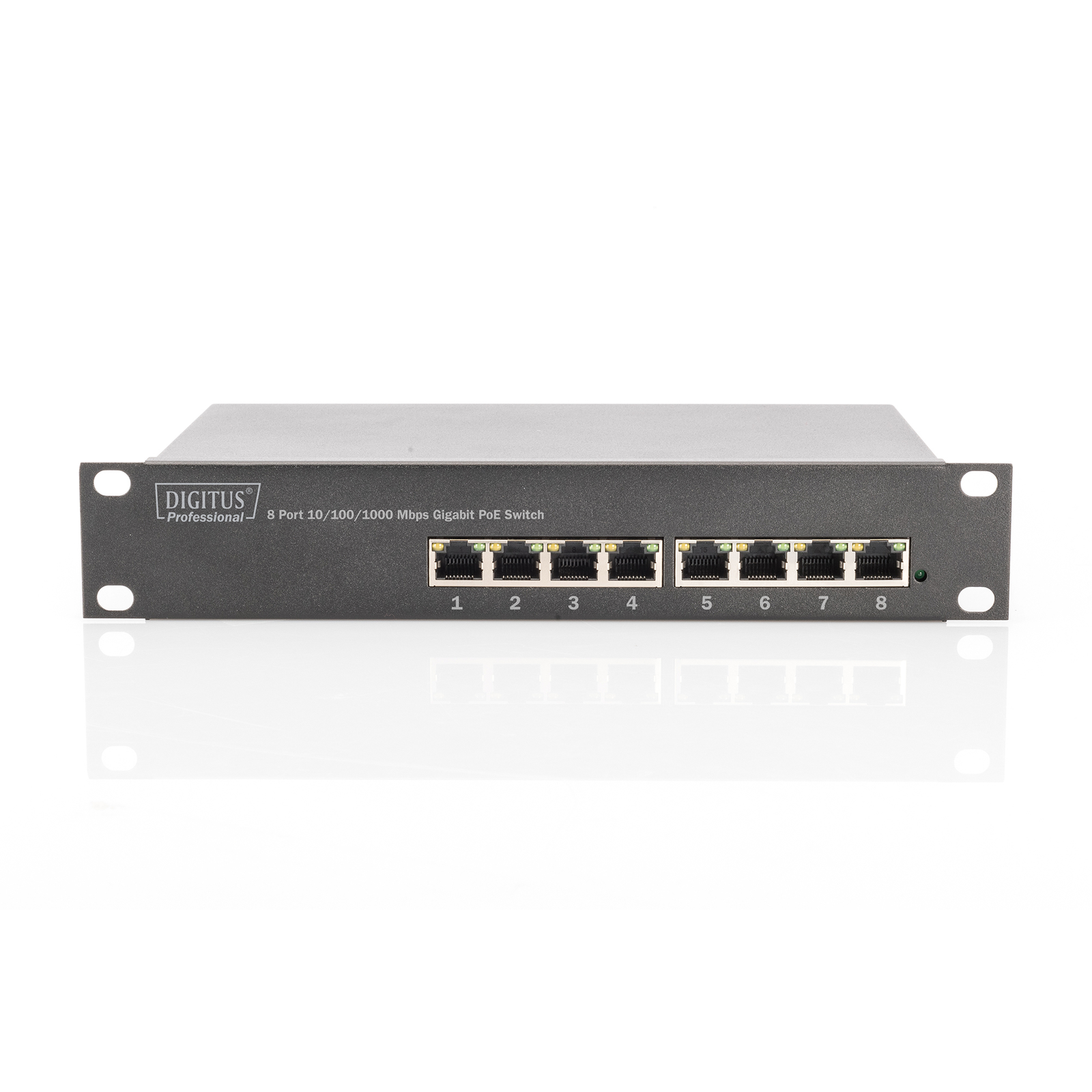 Digitus Switch 8-Port Gigabit 80W PoE Unmanaged Black