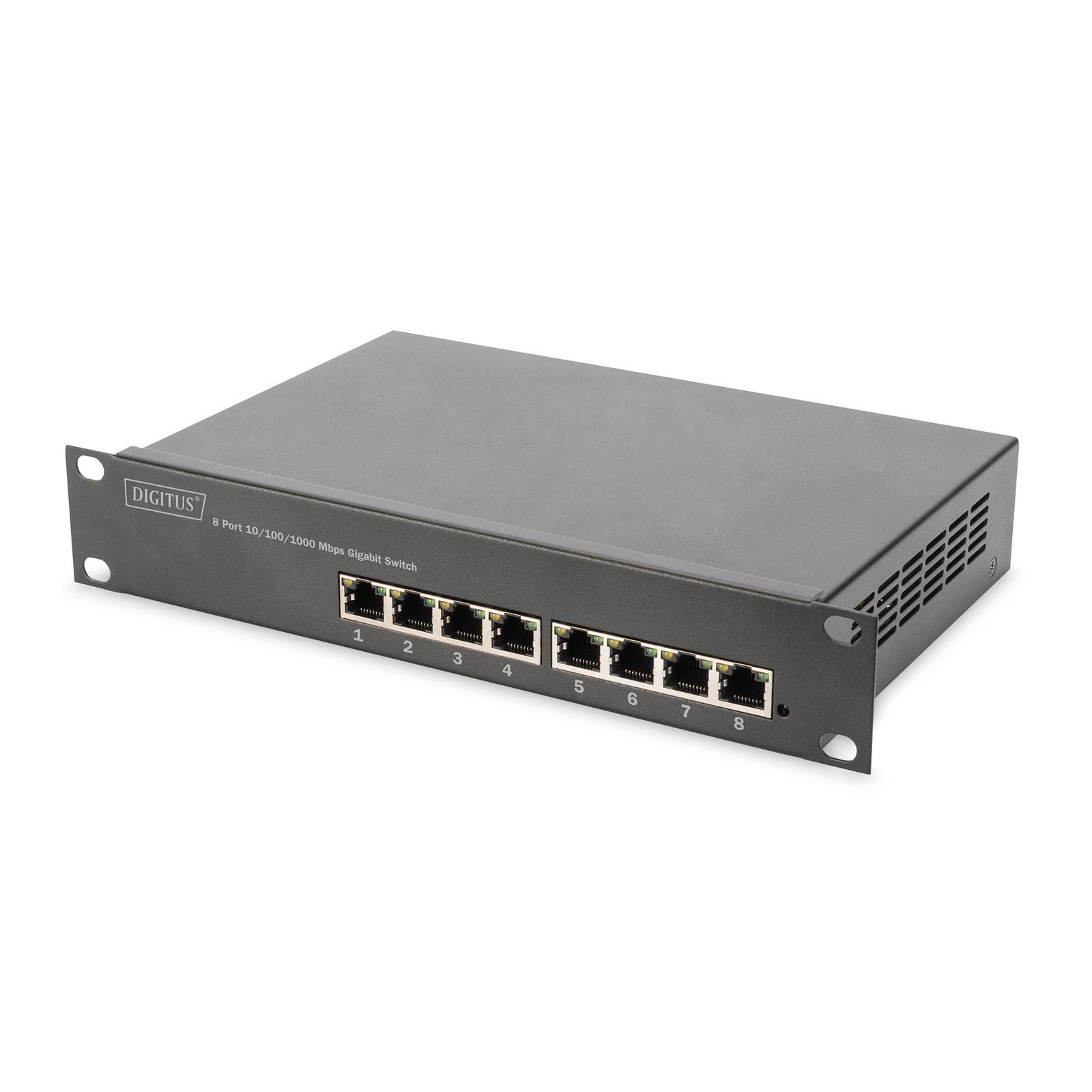 Digitus Switch 8-Port Gigabit 80W PoE Managed Black
