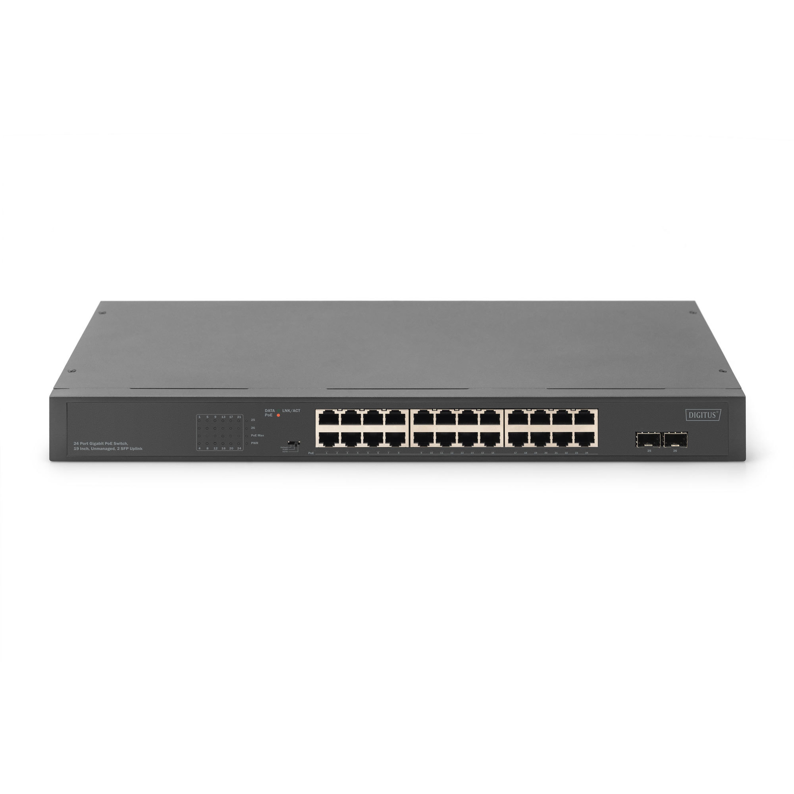 DIGITUS Switch 24-Port Gigabit Unmanaged Black